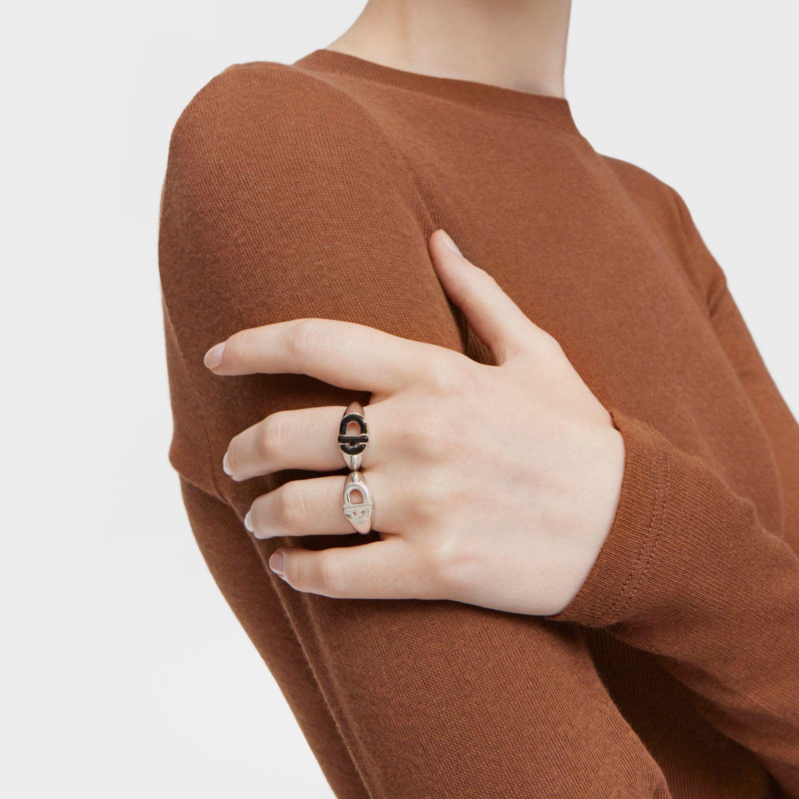 Sello de plata y esmalte negro TOUS MANIFESTO-5