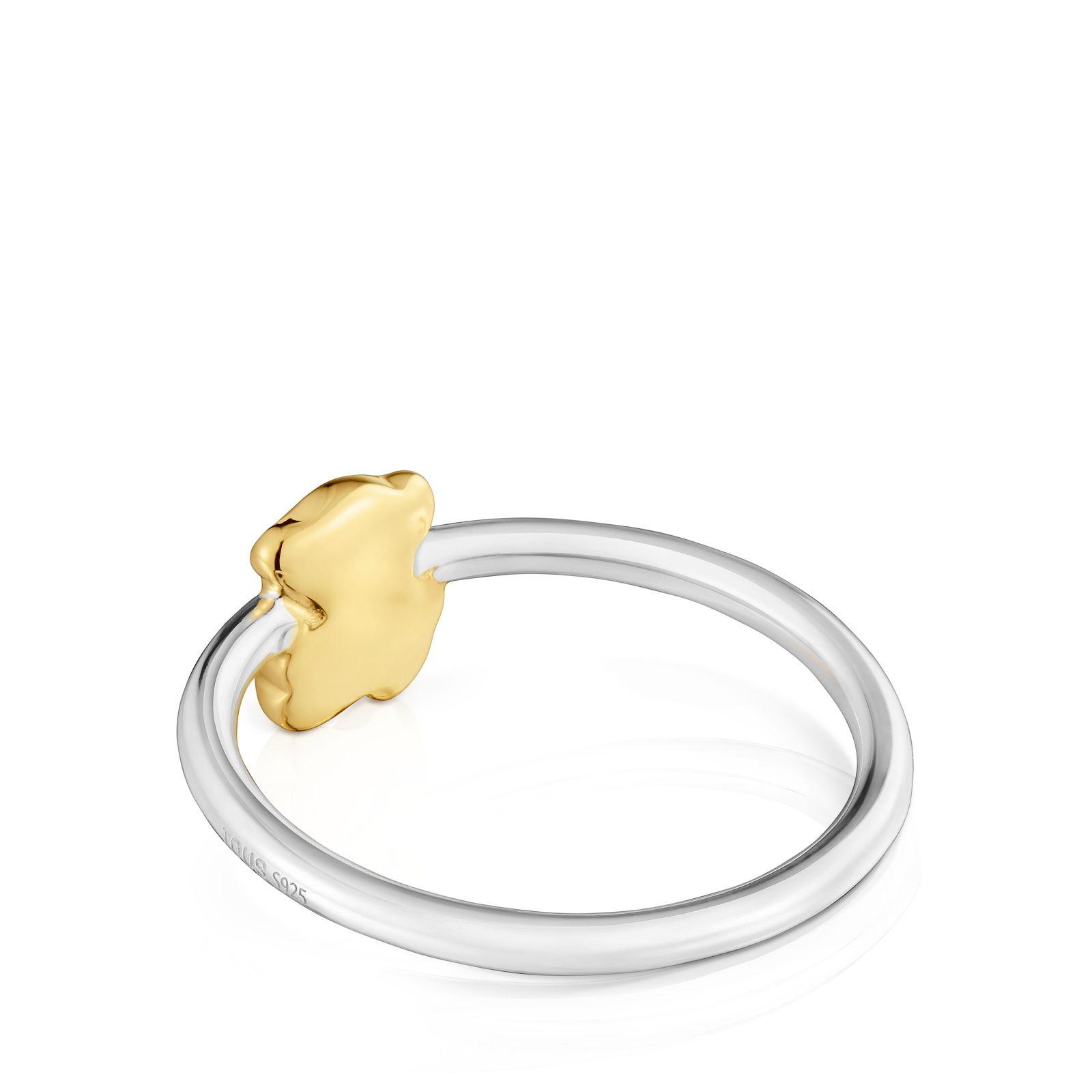 Anillo oso bicolor Icon Metal-2