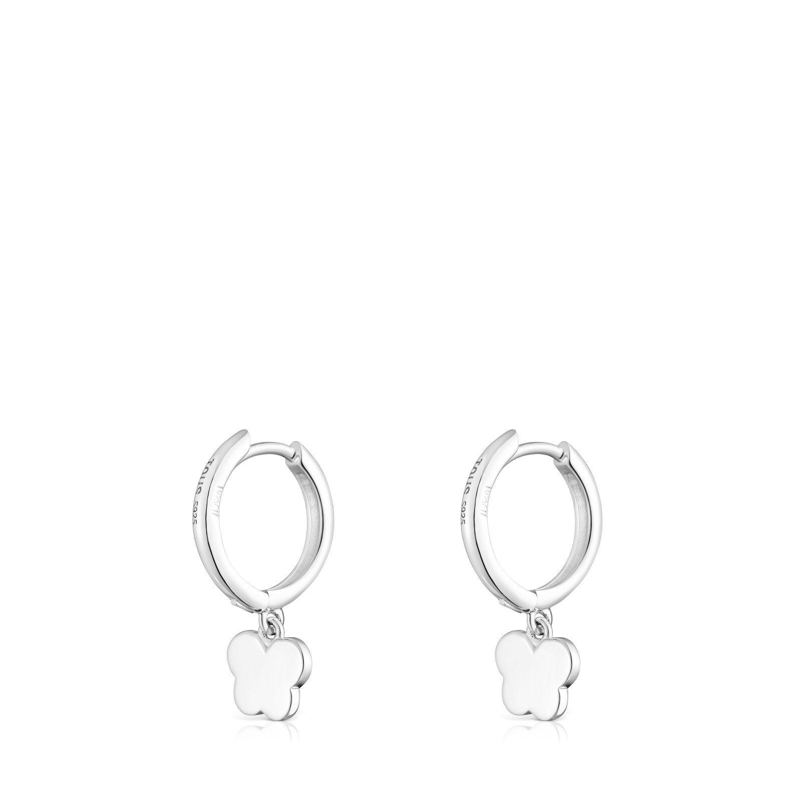 Aros aro de plata y rodolita mariposa Bold Motif-2