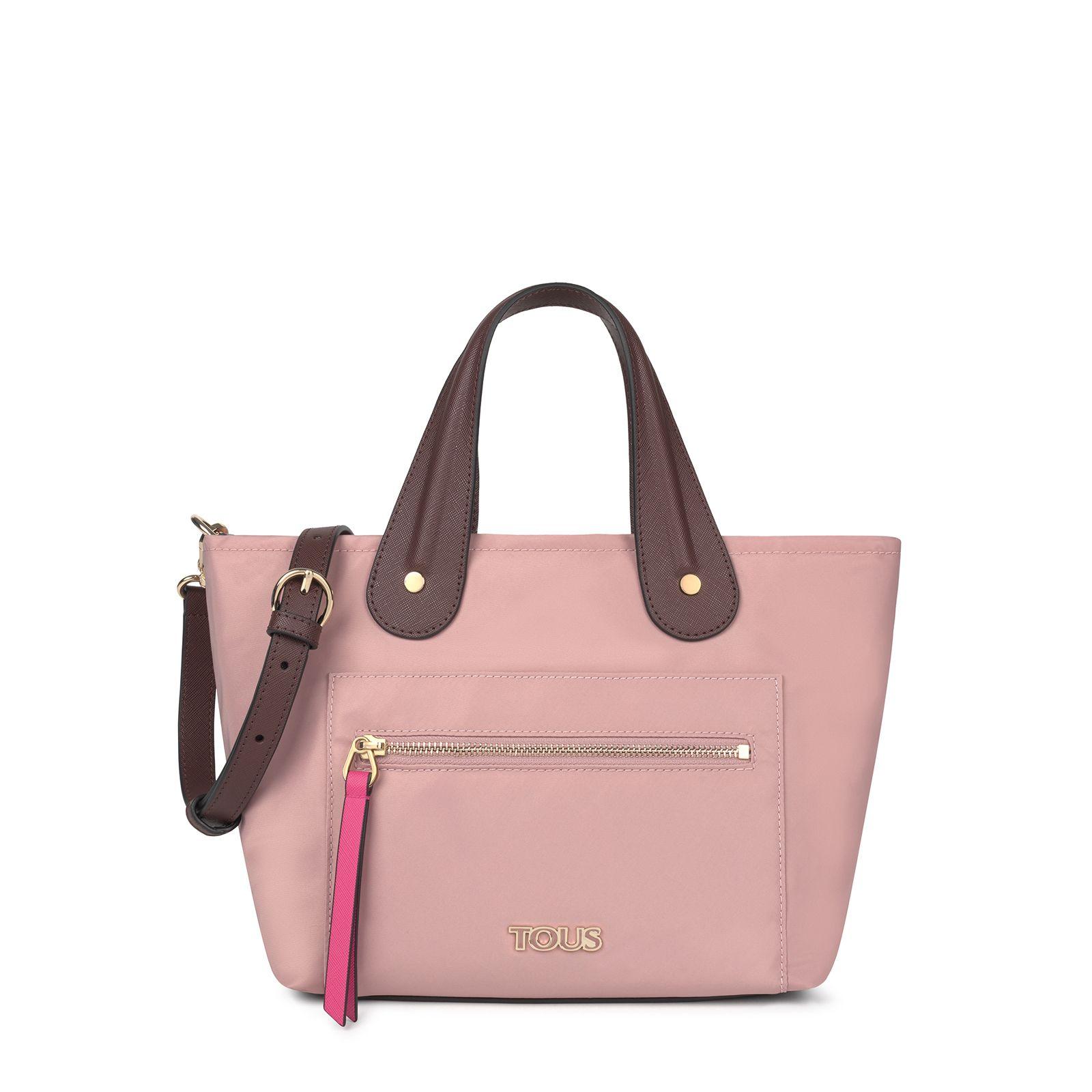 Bolso Capazo pequeño Shelby rosa Tous-0