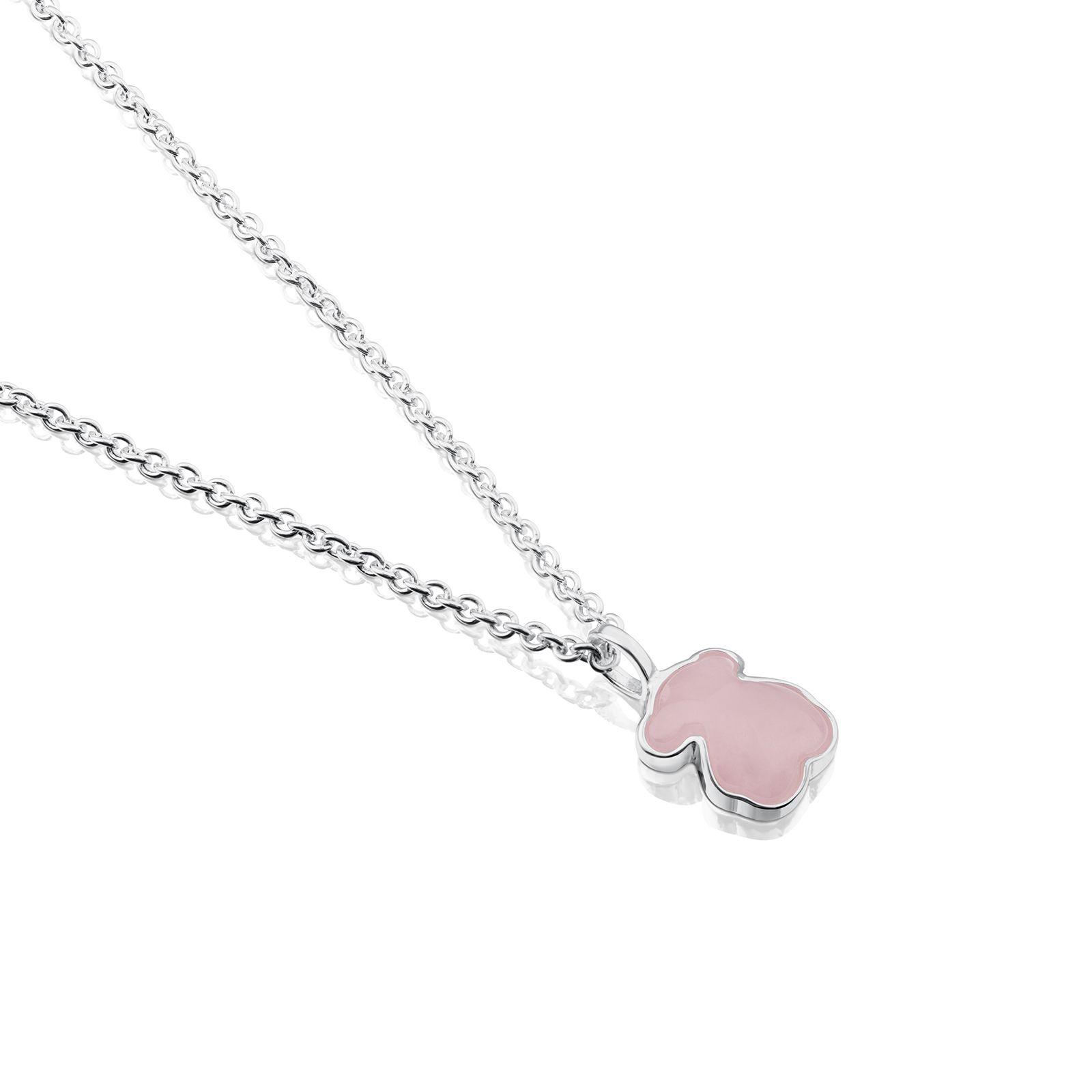 Collar Tous New Color de Plata con Cuarcita-2