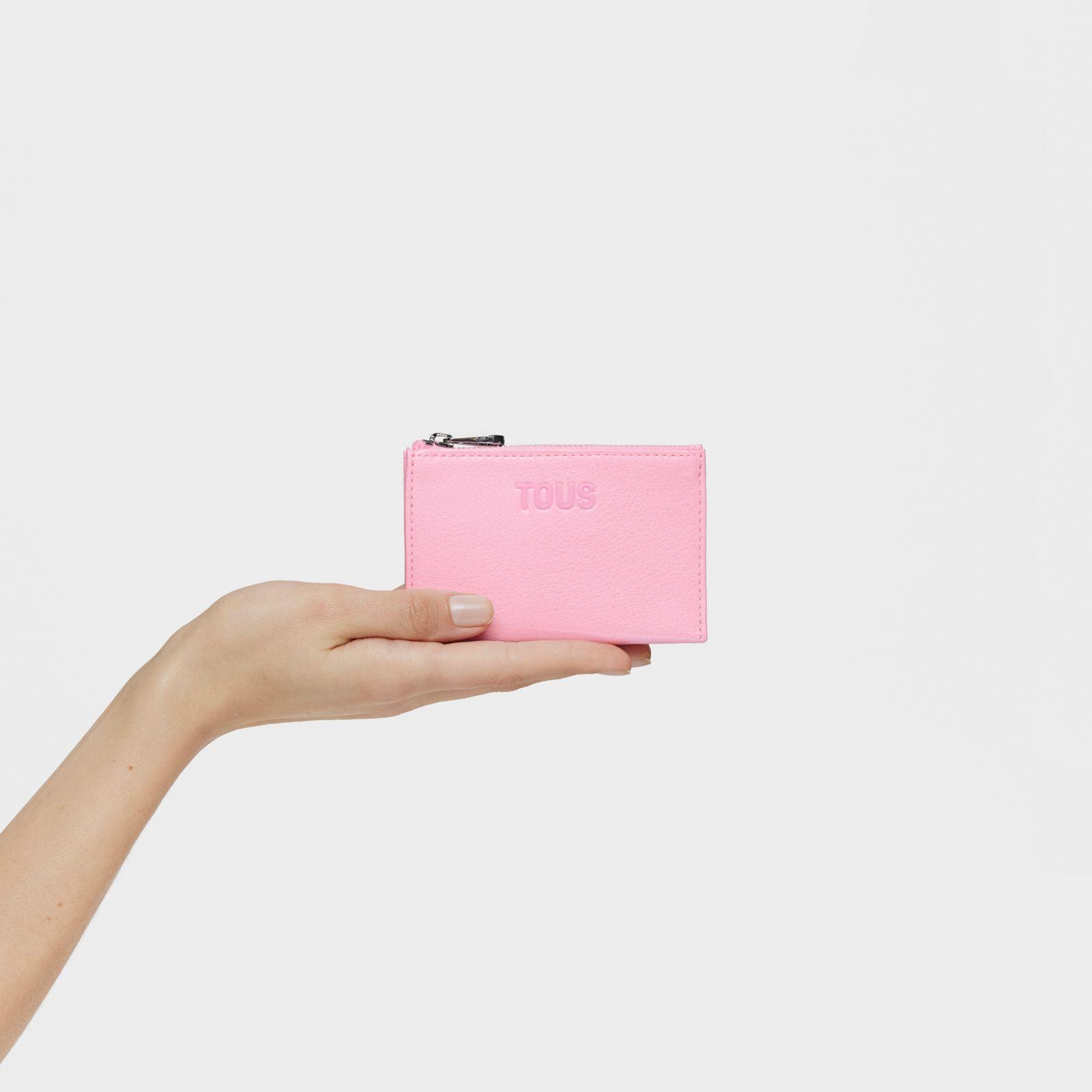 Monedero tarjetero rosa New Dorp-3