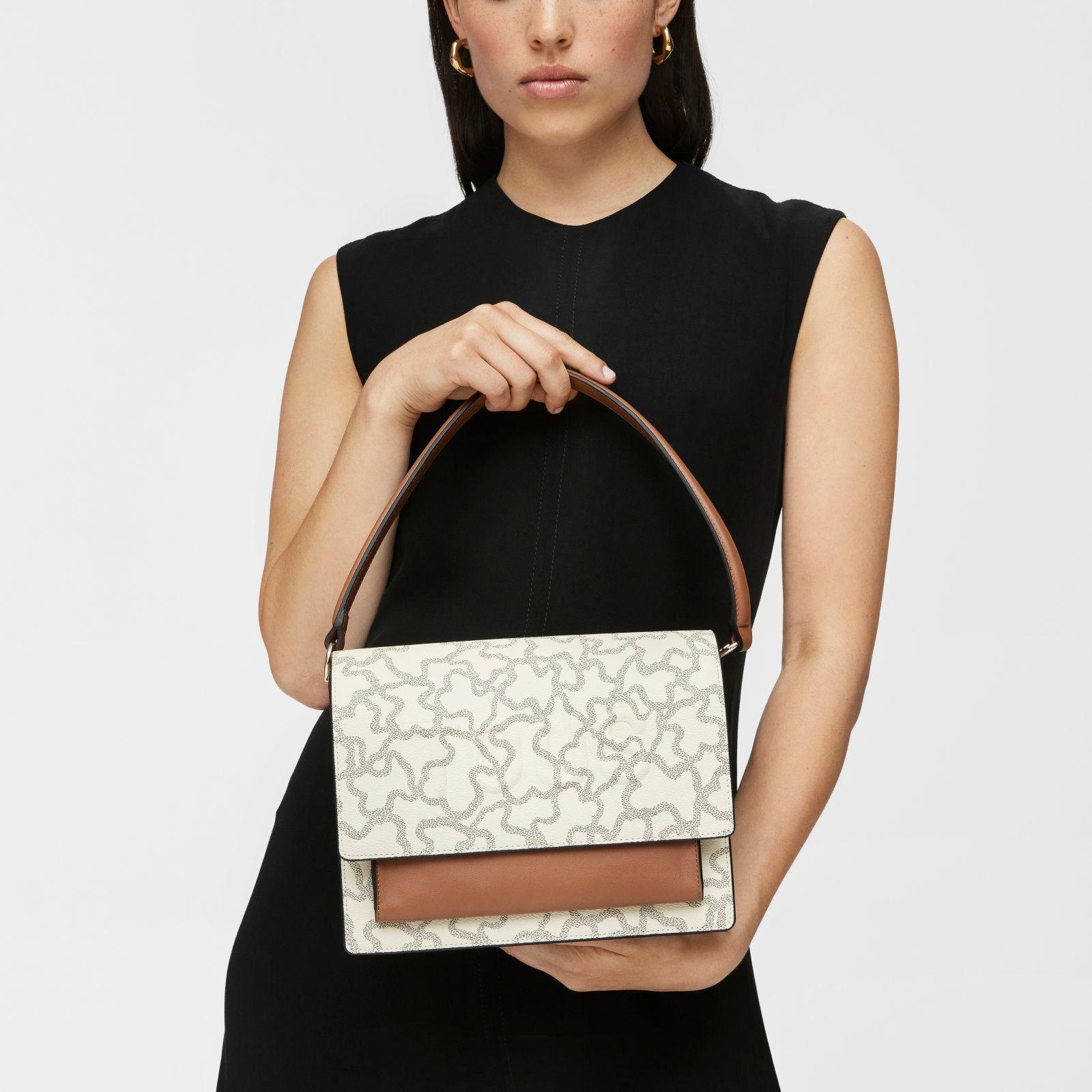 Bandolera mediana Audree beige Kaos Icon-4