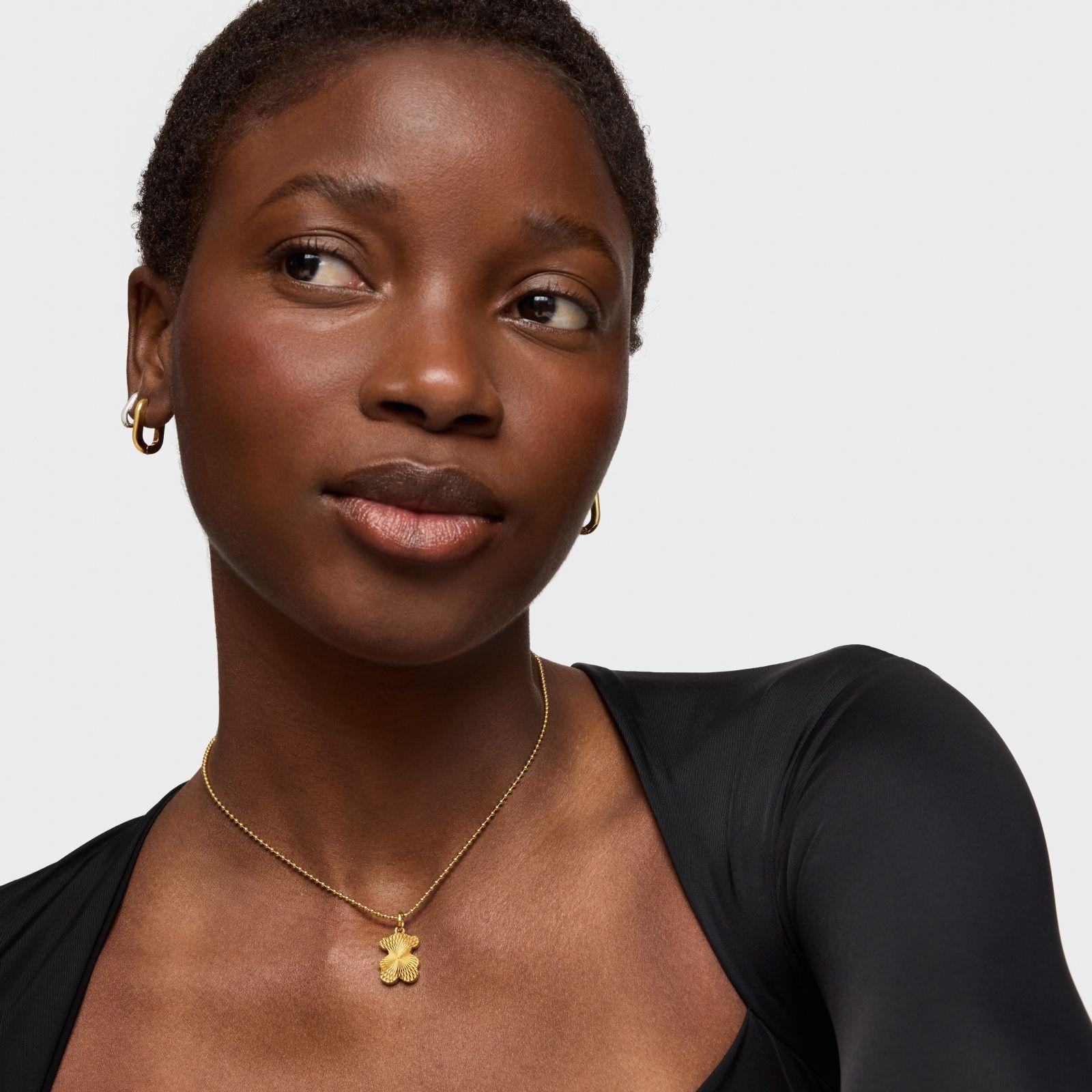 Colgante oso texturizado oro 18 kt sobre plata Sweet Dolls-3