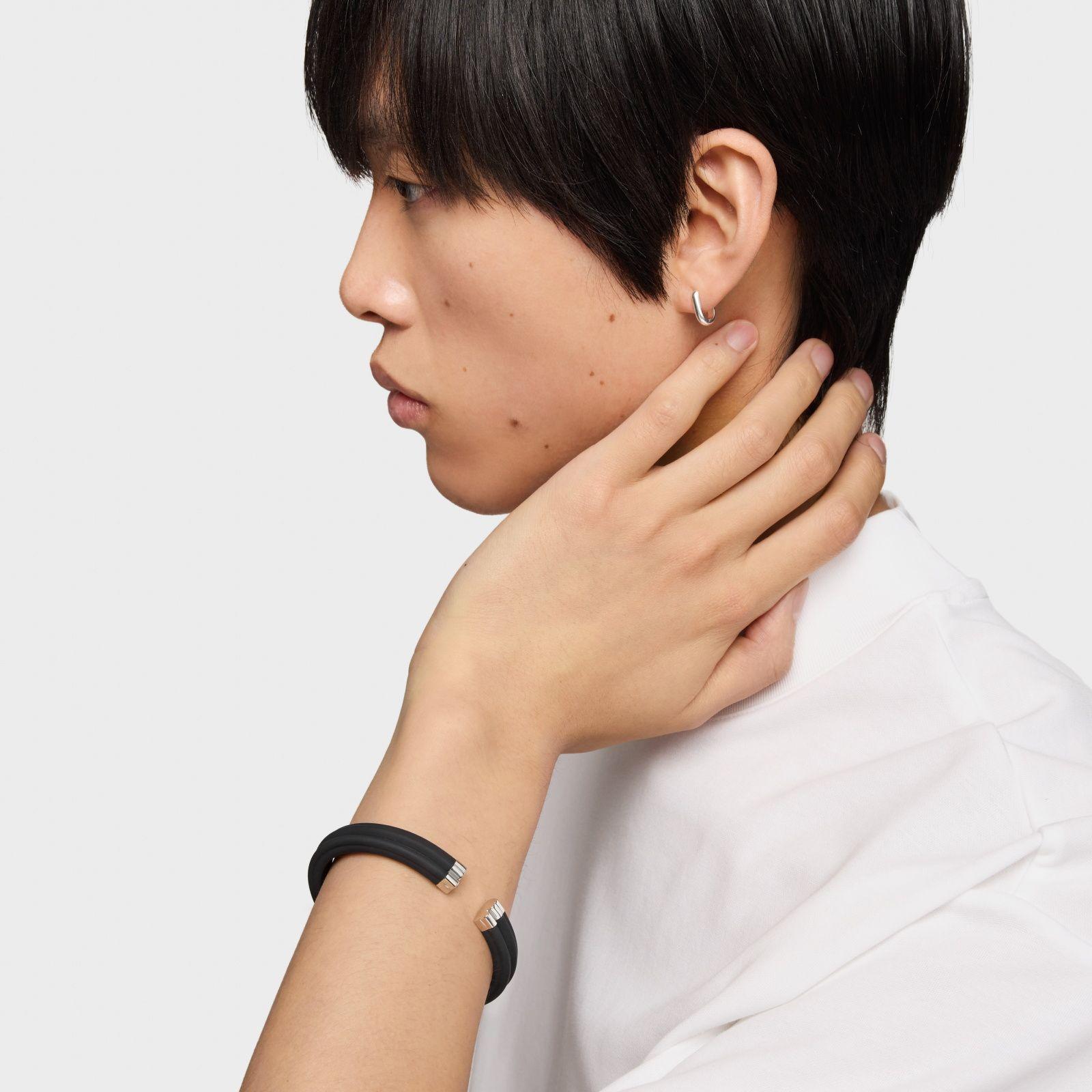 Pulsera esclava de acero en color negro TOUS Man-3