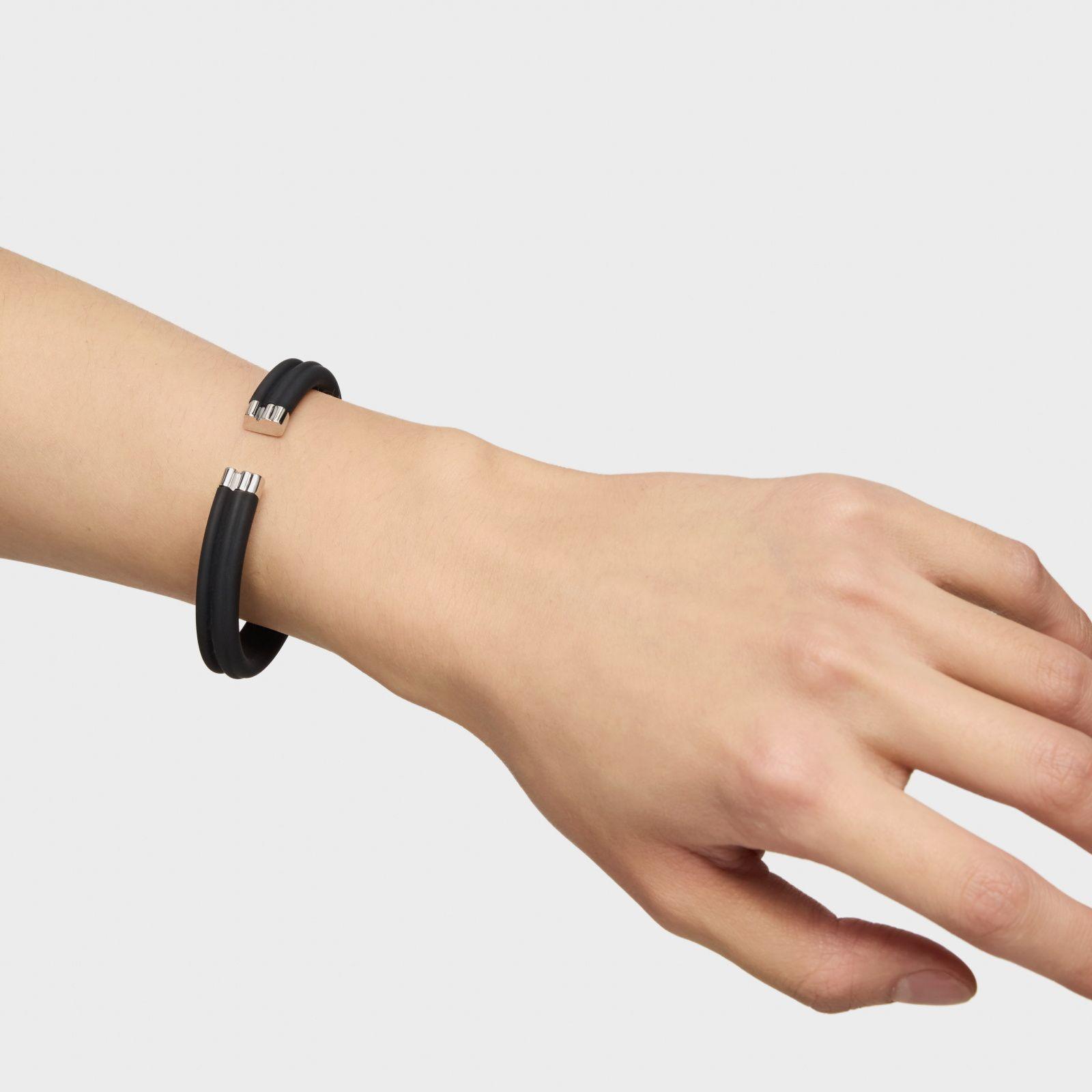 Pulsera esclava de acero en color negro TOUS Man-5