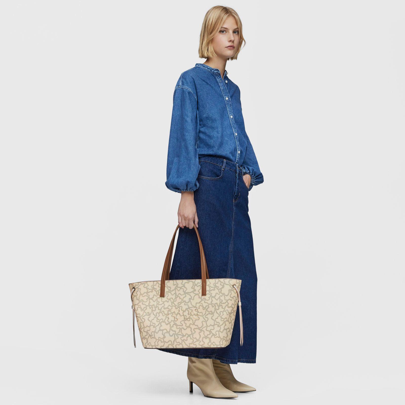 Capazo grande beige Kaos Icon Tous-3