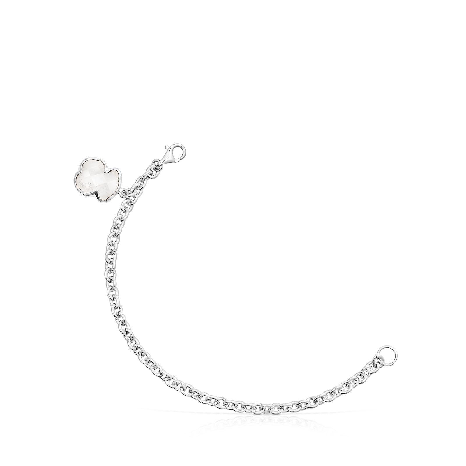 Pulsera Tous Sweet Dolls Color de Plata y Cristal de roca-0