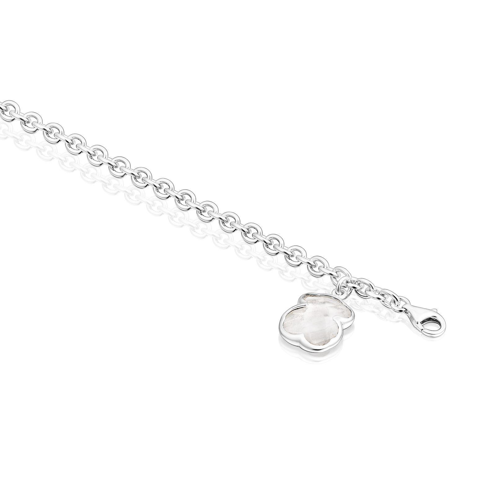 Pulsera Tous Sweet Dolls Color de Plata y Cristal de roca-2