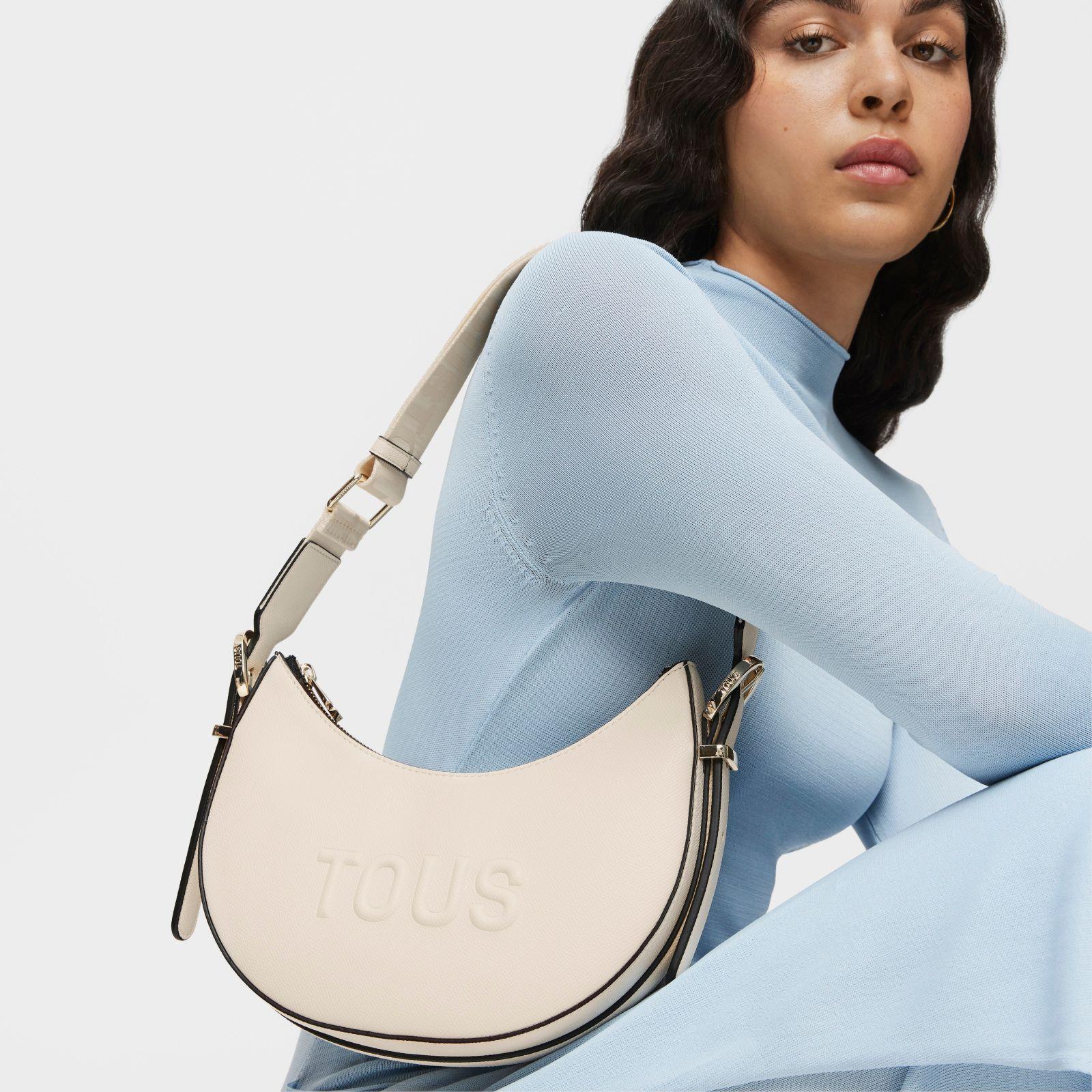 Bolso de hombro mediano beige TOUS Brenda-4