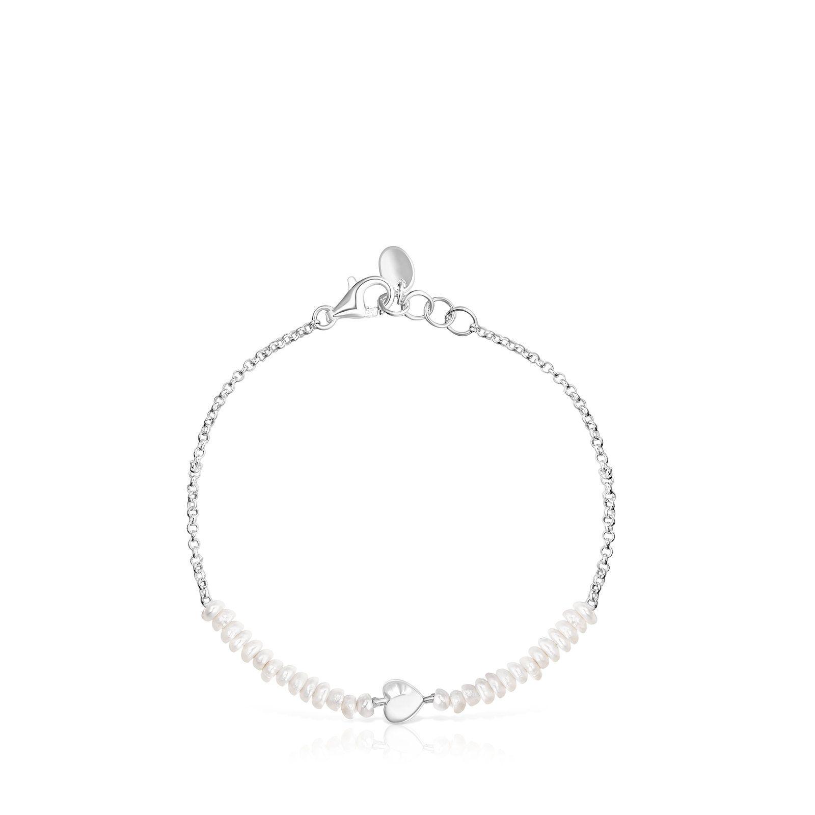 Pack de pulseras de plata corazón y oso Mini Icons Tous-2