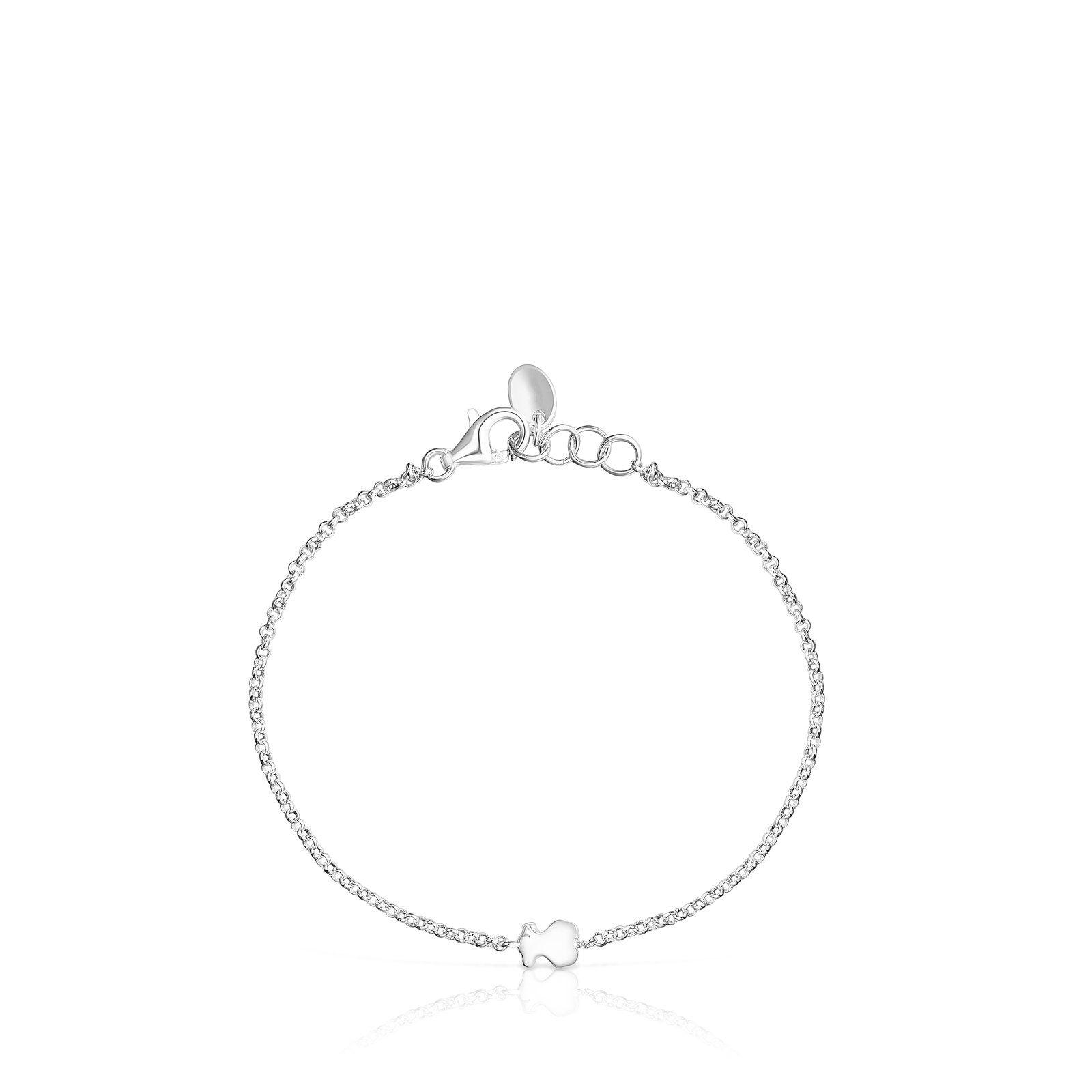 Pack de pulseras de plata corazón y oso Mini Icons Tous-3