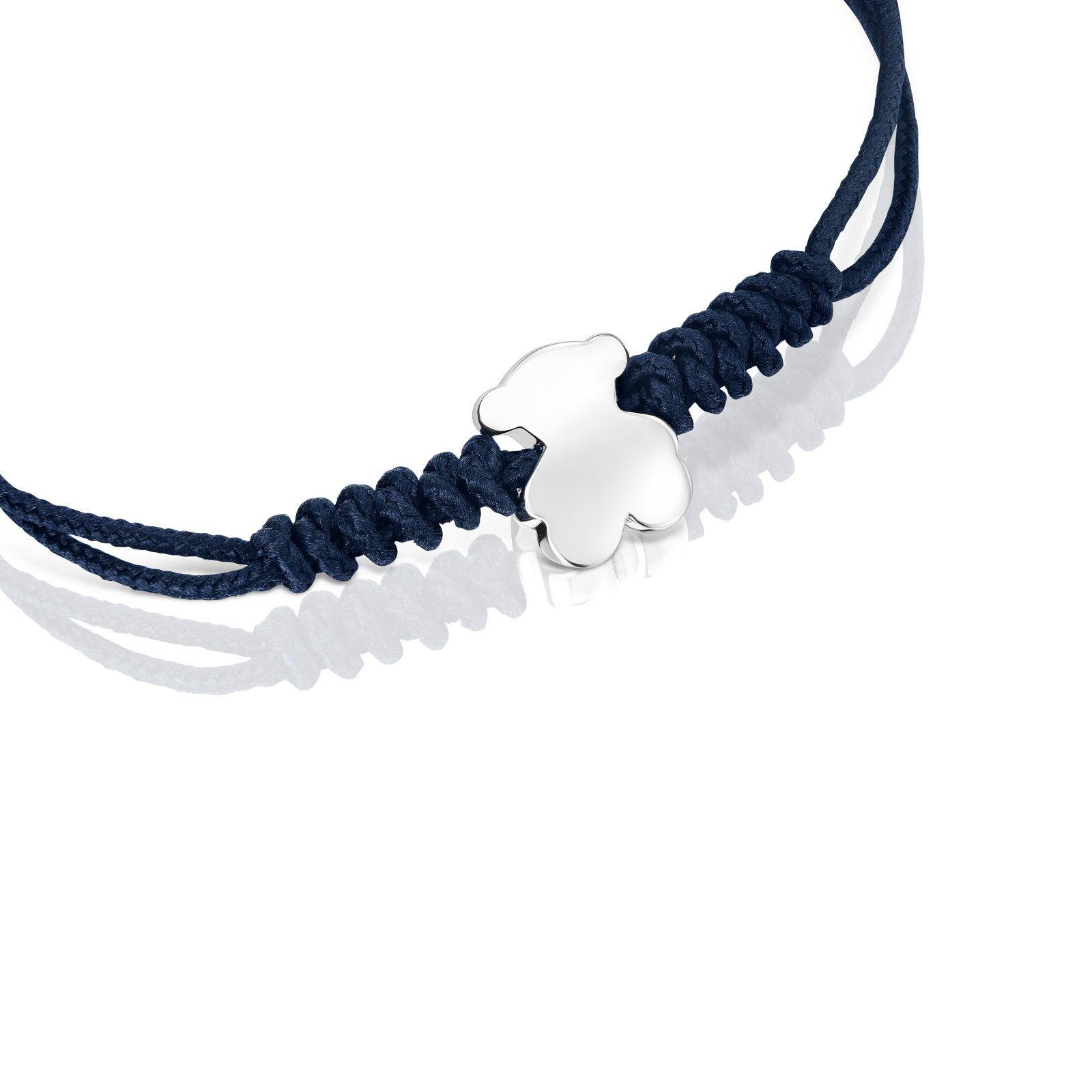 Pulsera de nylon con motivo oso de plata Bold Motif Tous-2