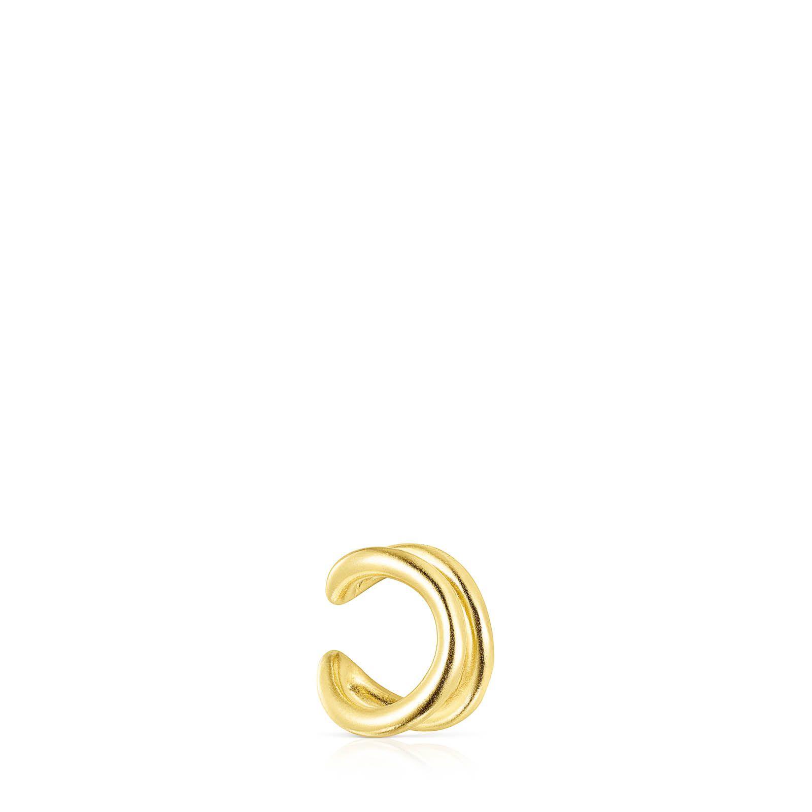 Aros Earcuff de plata vermeil Hav-1