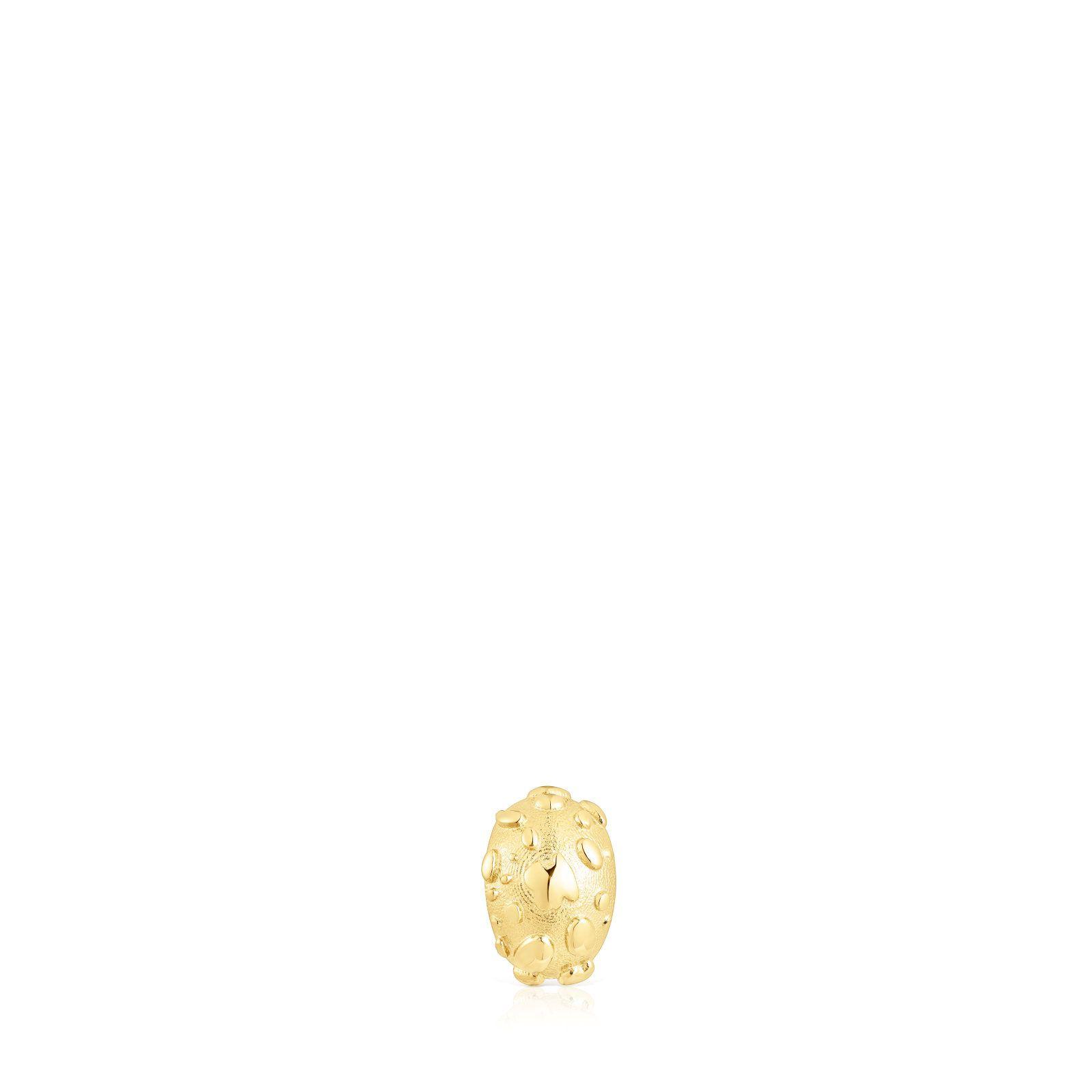 Earcuff con baño de oro 18 kt sobre plata Dybe-0
