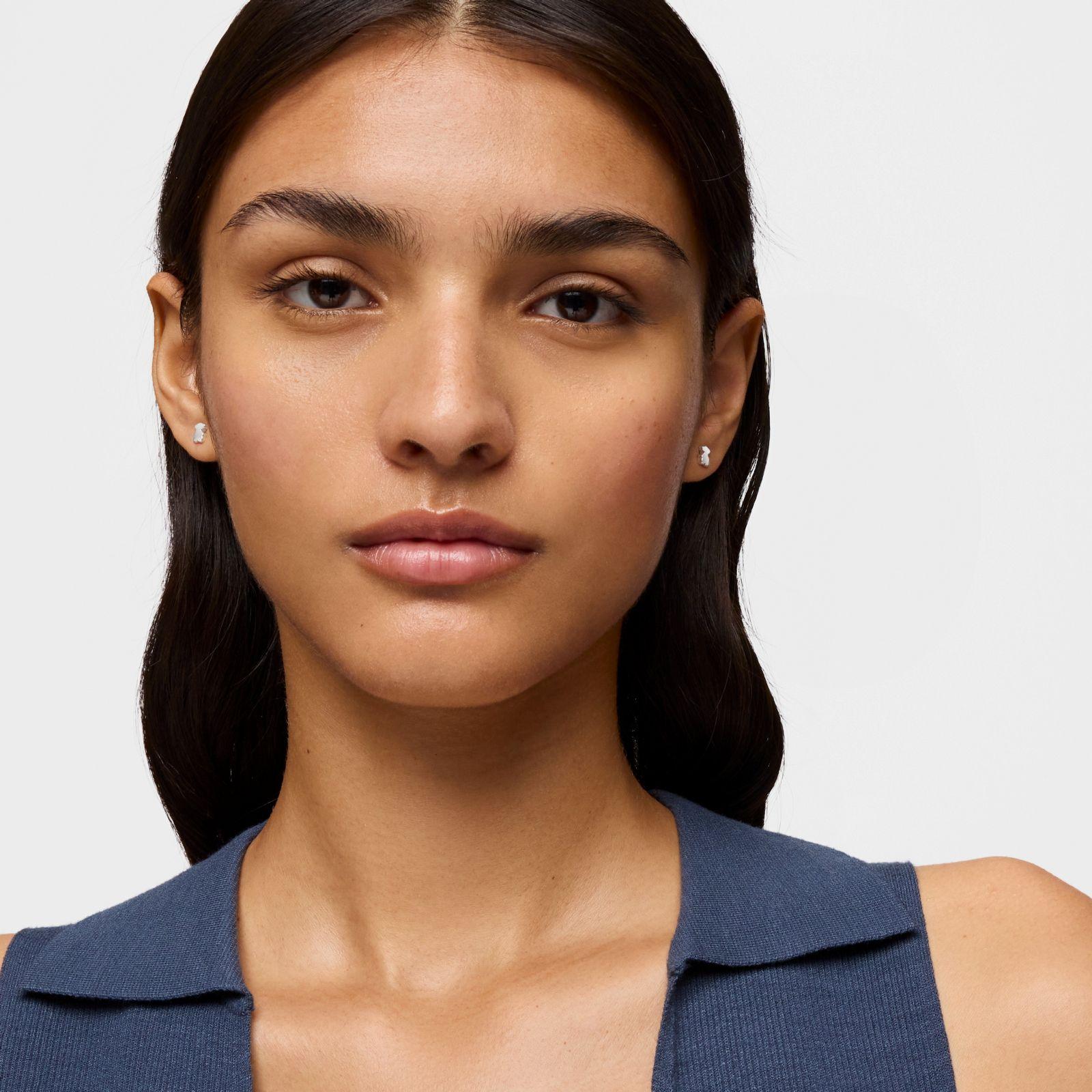 Aros oso de plata 6 mm Sweet Dolls-3