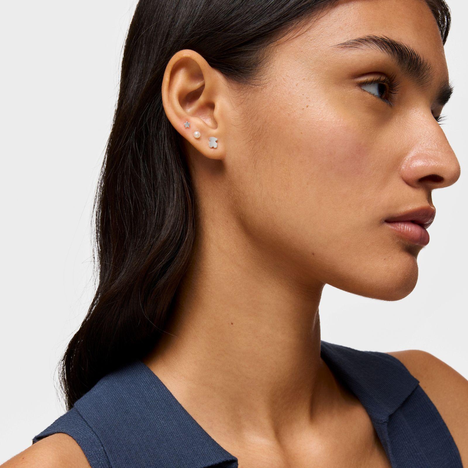 Aros oso de plata 6 mm Sweet Dolls-4