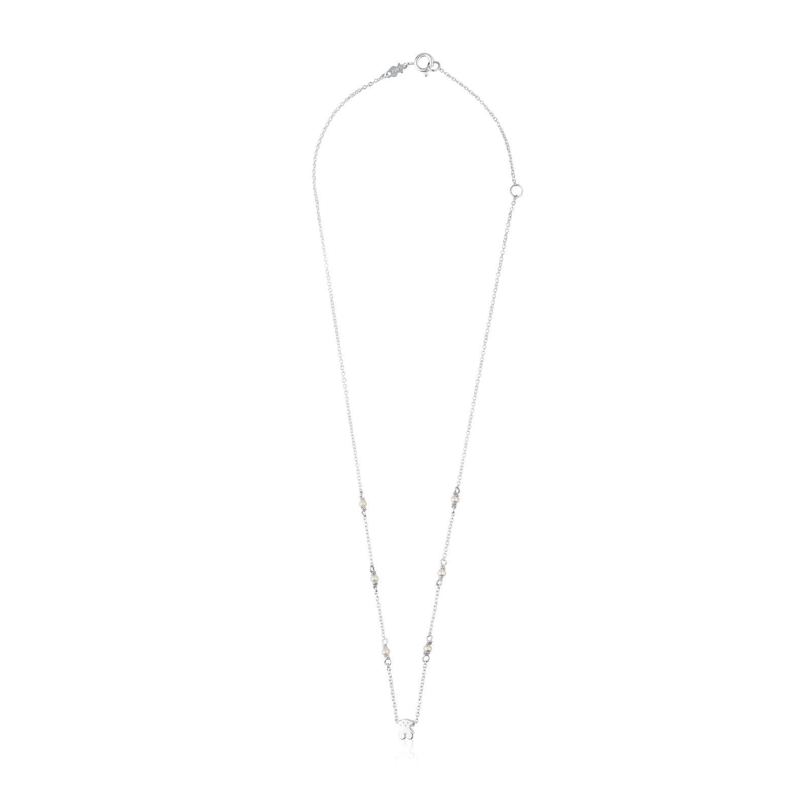 Collar Tous SPower de Plata con Perlas-1
