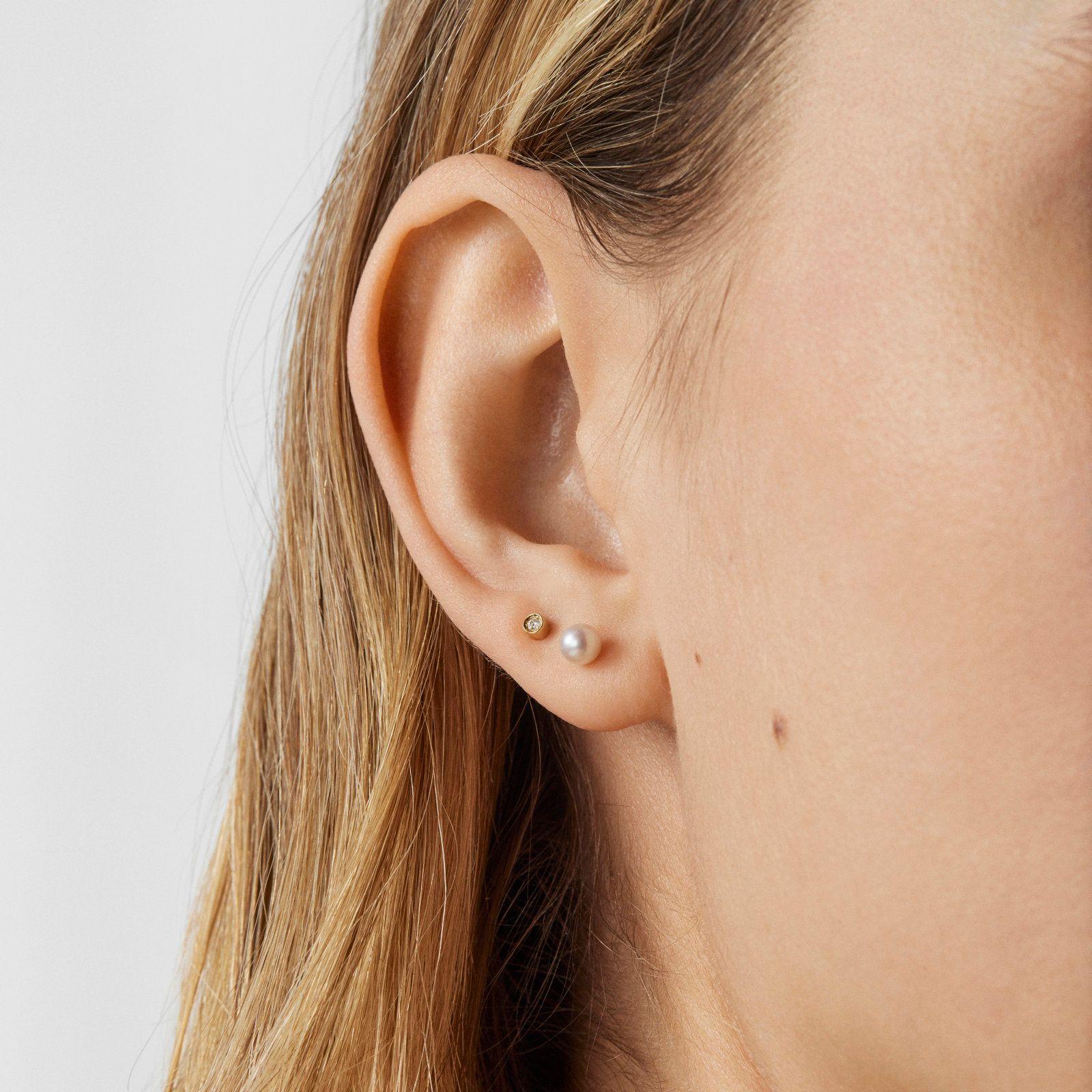 Pack de Piercings de oro, diamante y perla TOUS Pearl-7