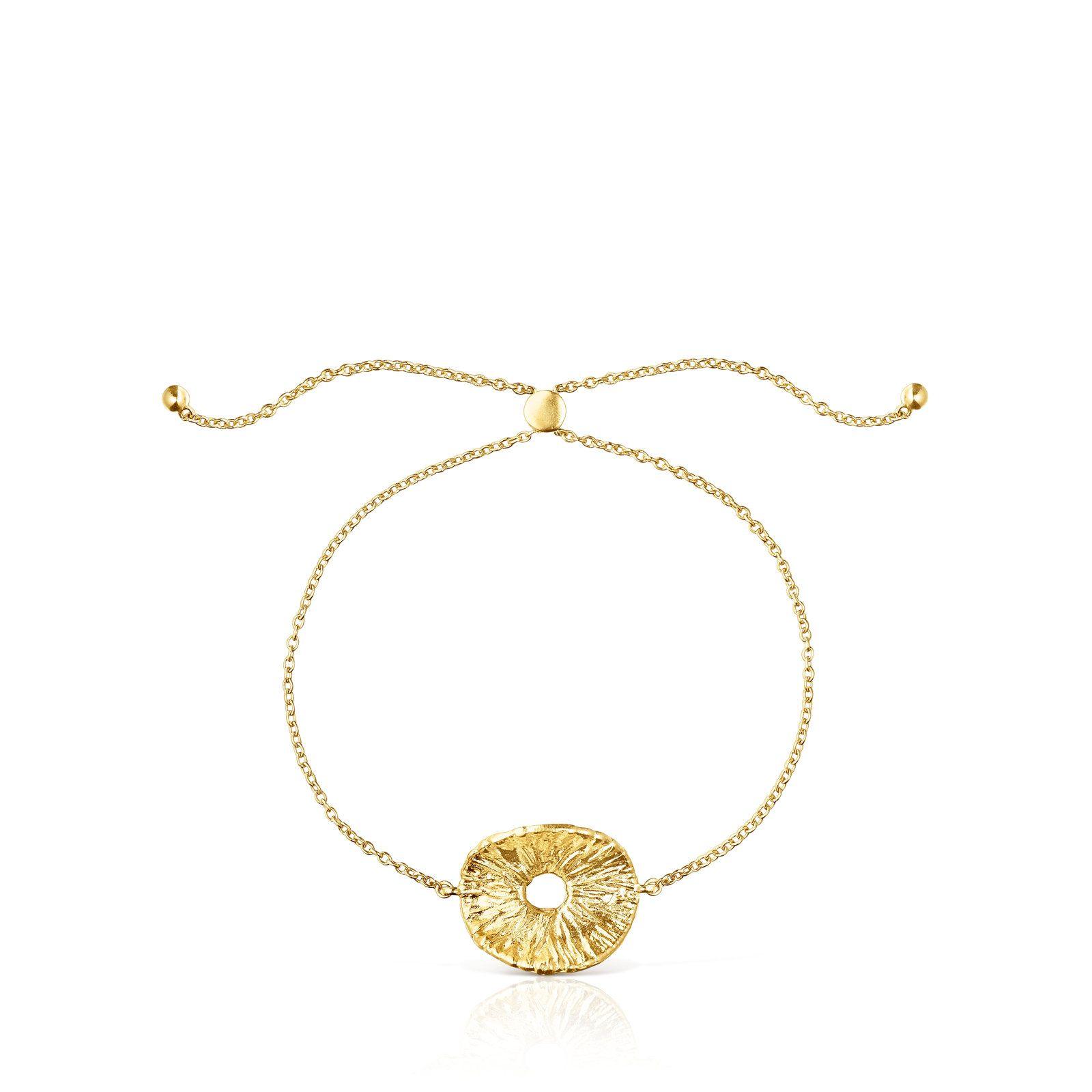 Pulsera de plata vermeil Wicker-1