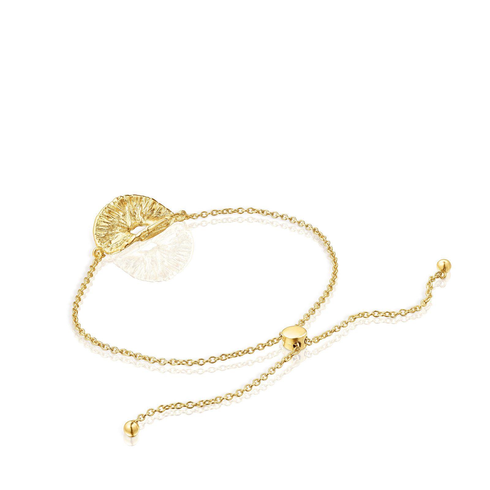 Pulsera de plata vermeil Wicker-2