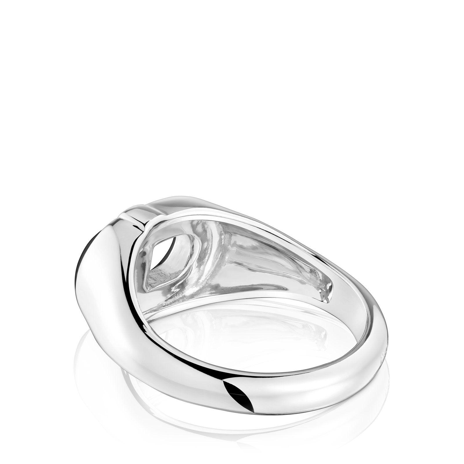 Sello de plata y esmalte negro TOUS MANIFESTO-2