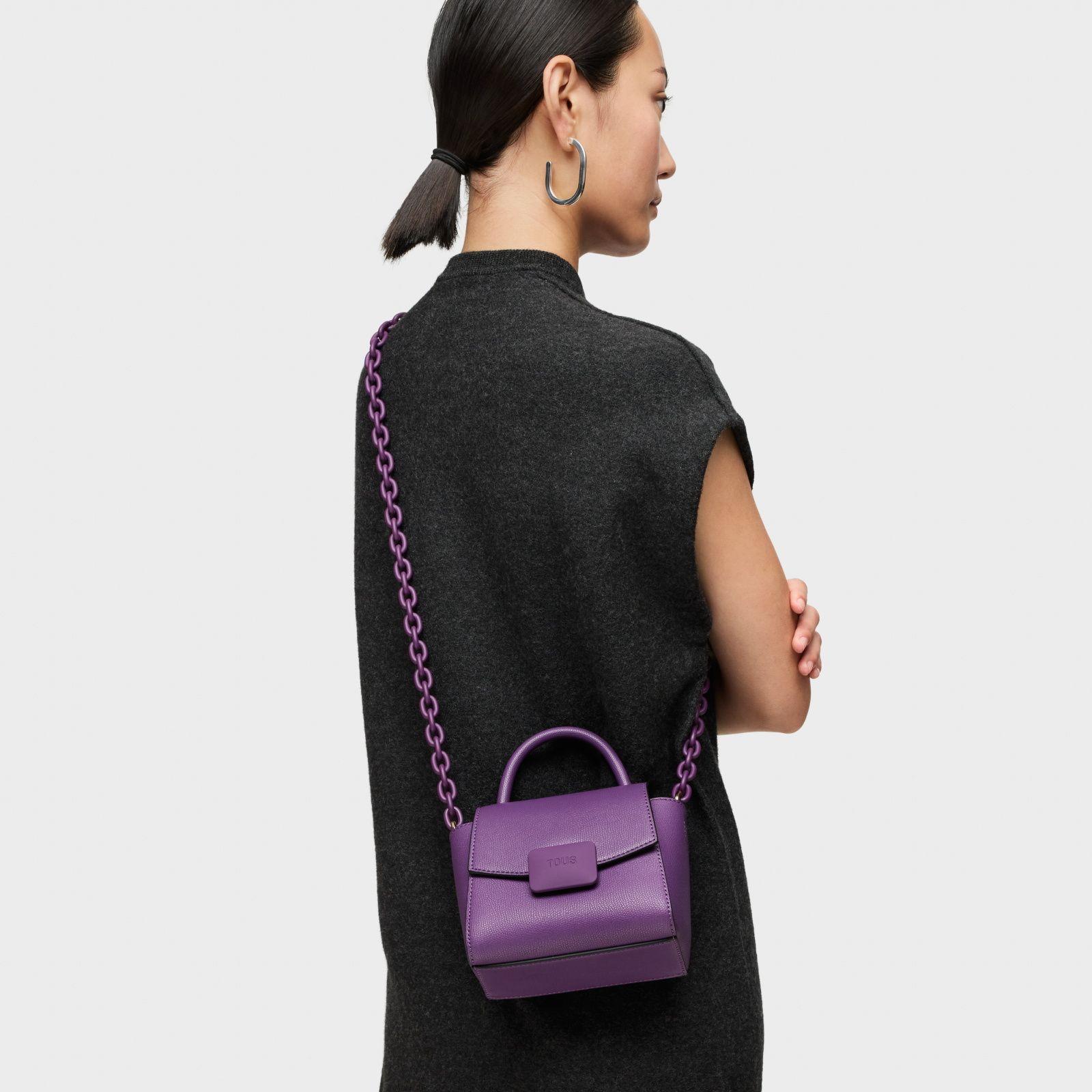 Mini bandolera morada TOUS Lucia-4