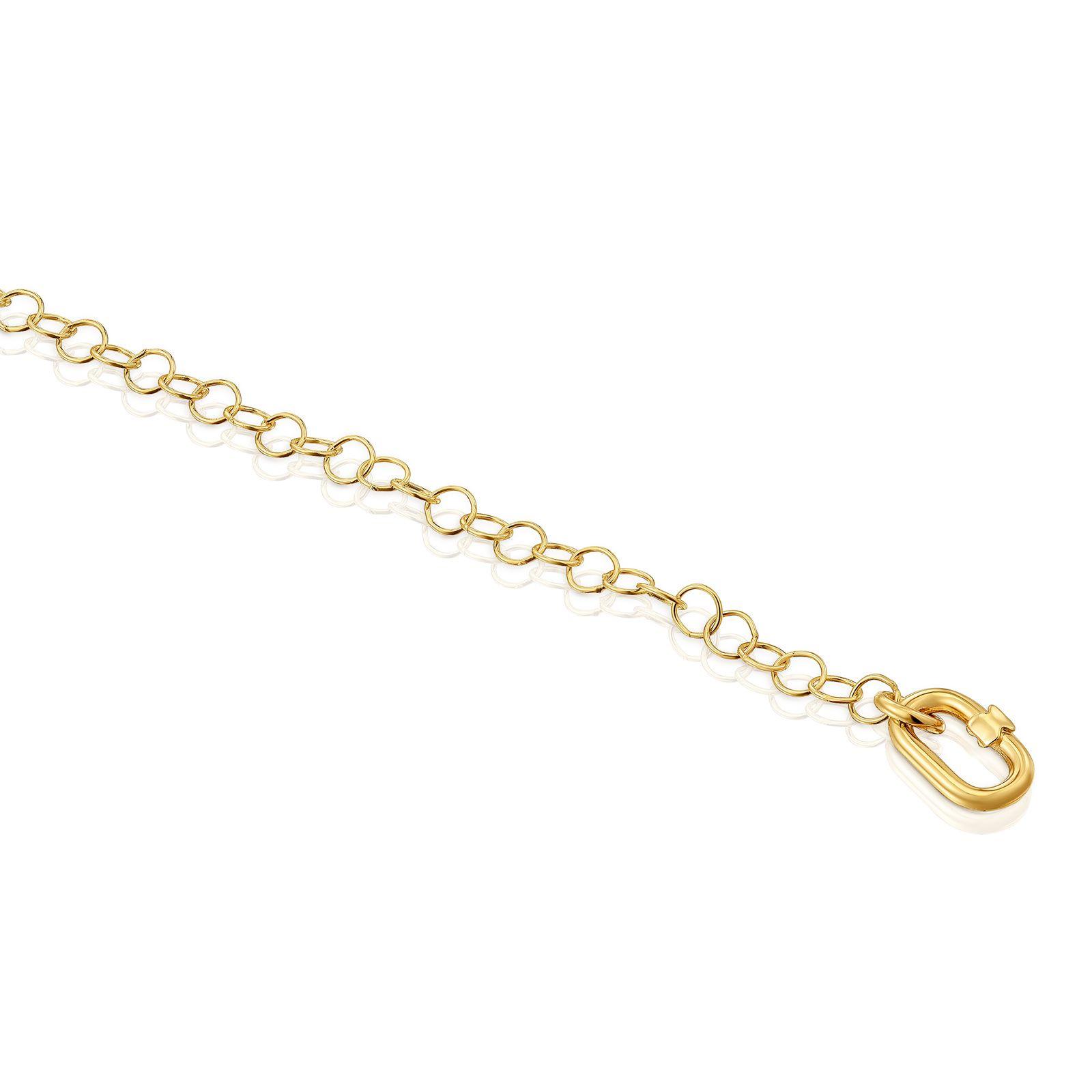 Pulsera cadena de oro Hold Oval-2