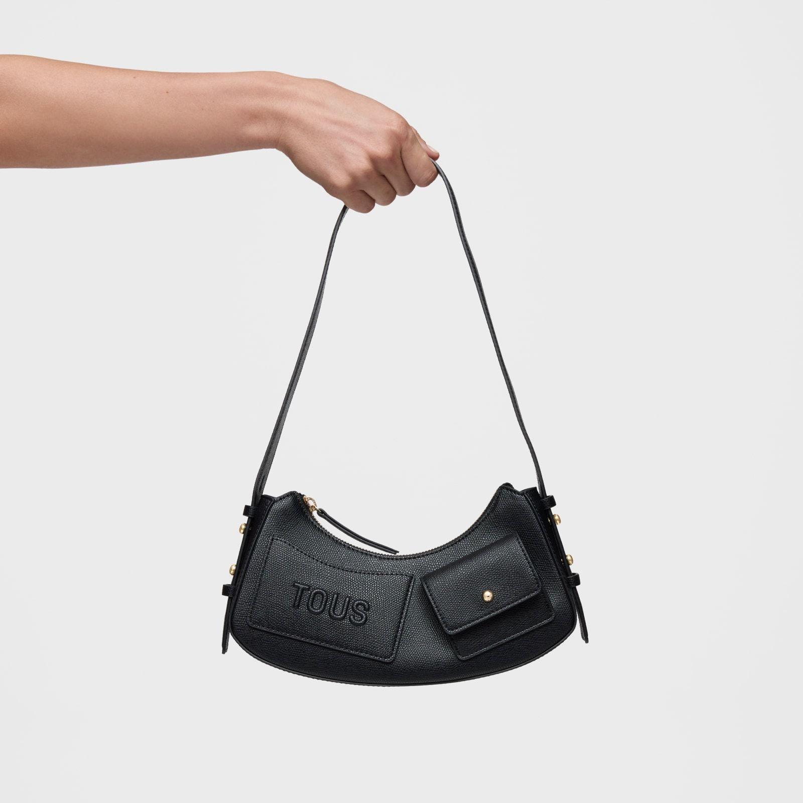 Bolso de hombro negro TOUS Back to basics-3