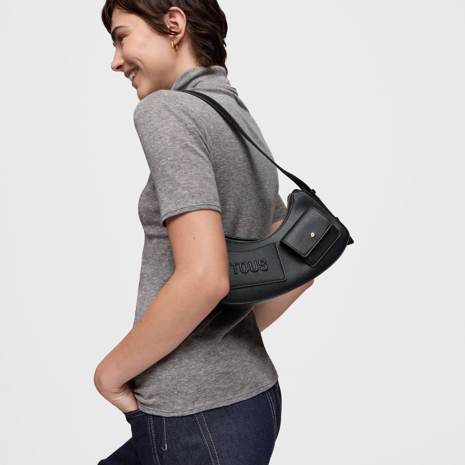 Bolso de hombro negro TOUS Back to basics-5