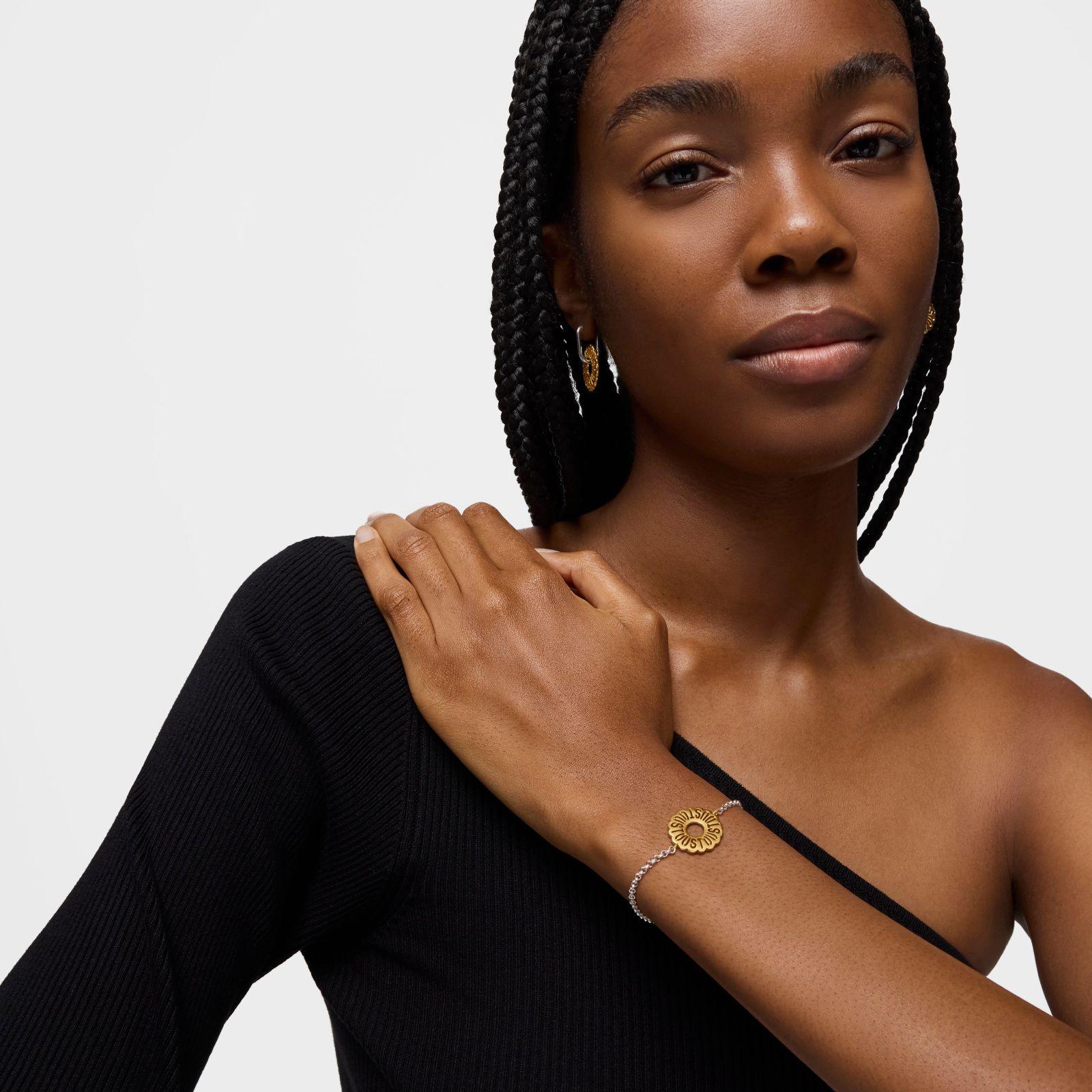 Pulsera cadena bicolor Miranda-3