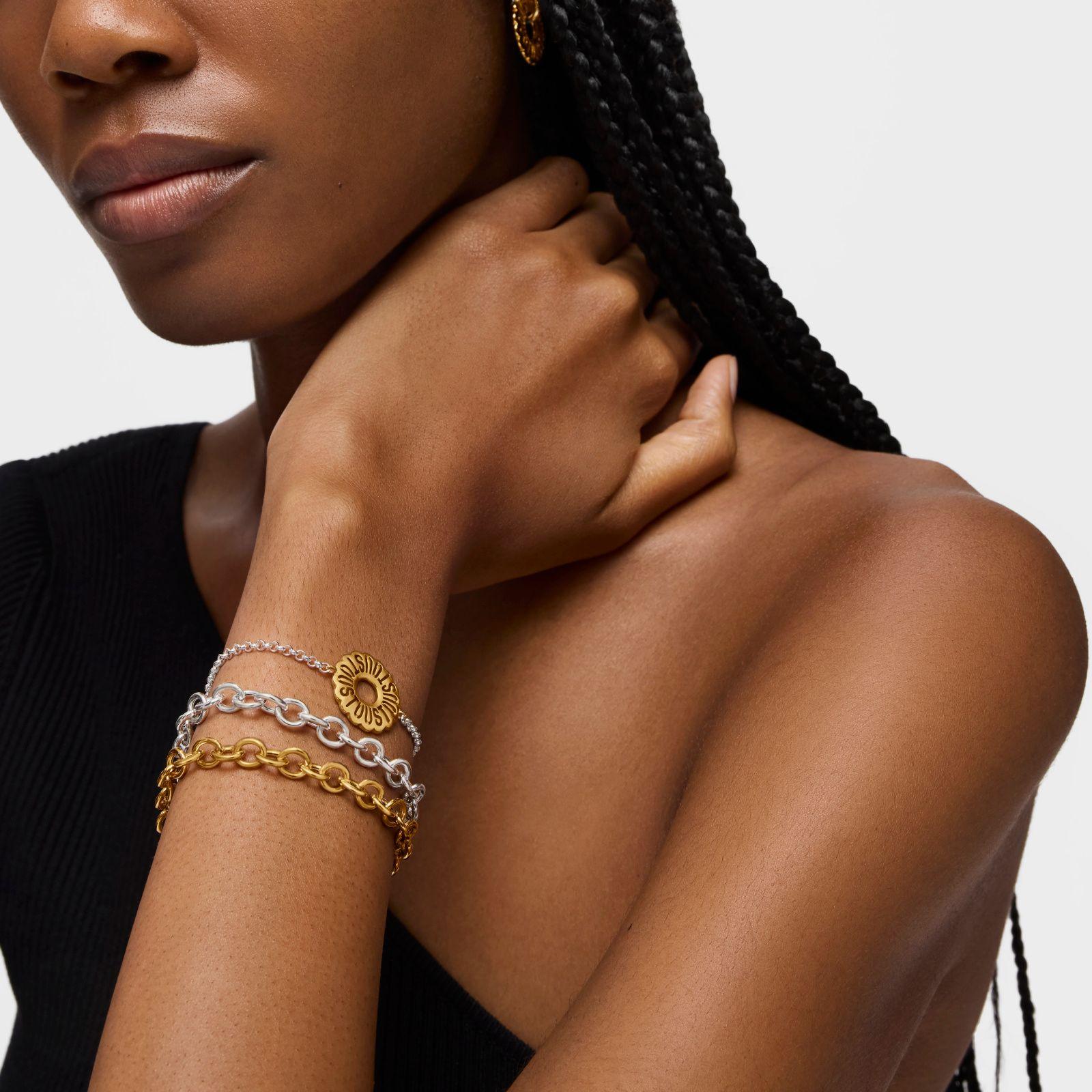 Pulsera cadena bicolor Miranda-4