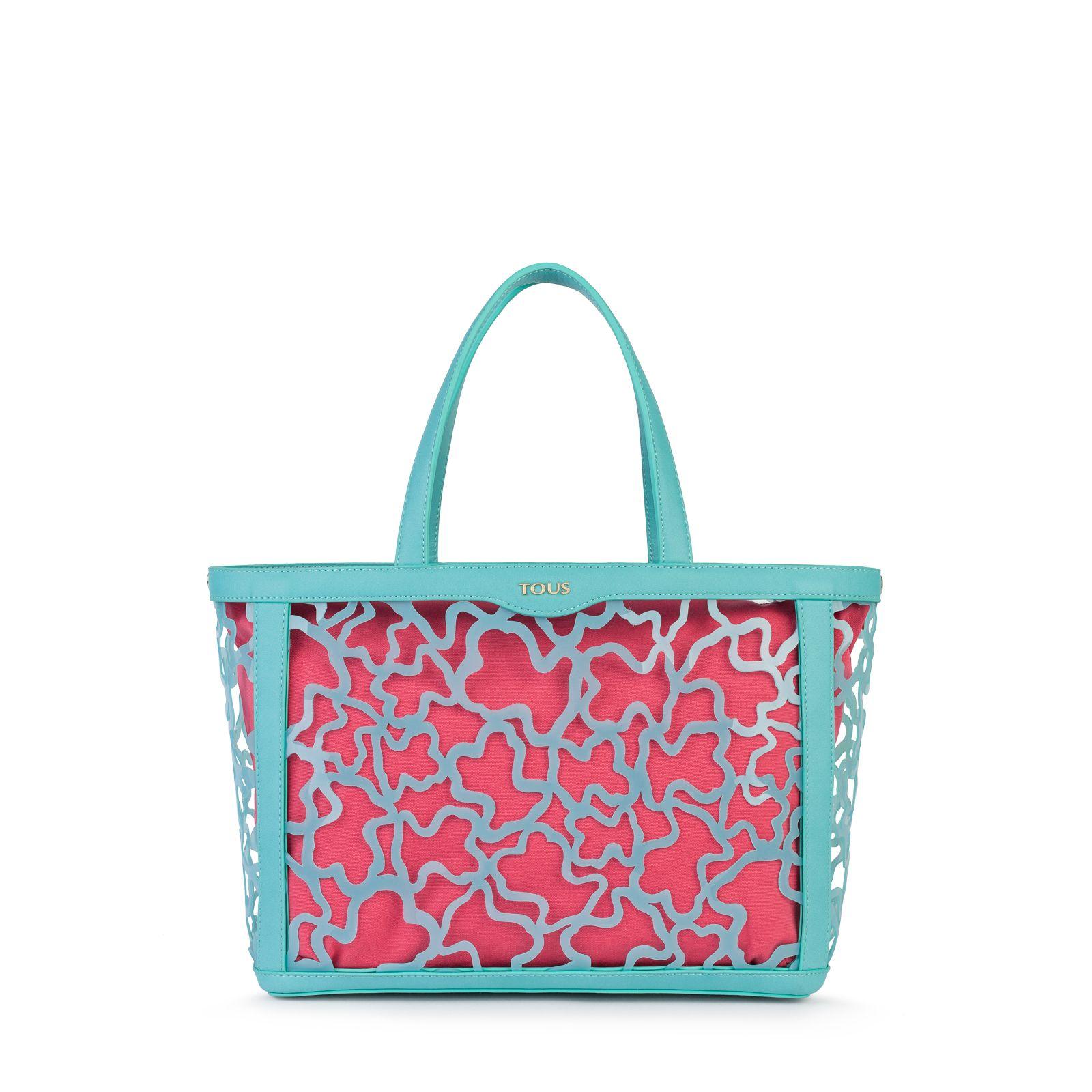 Bolsa mediana Kaos Shock Reversible coral-menta-5