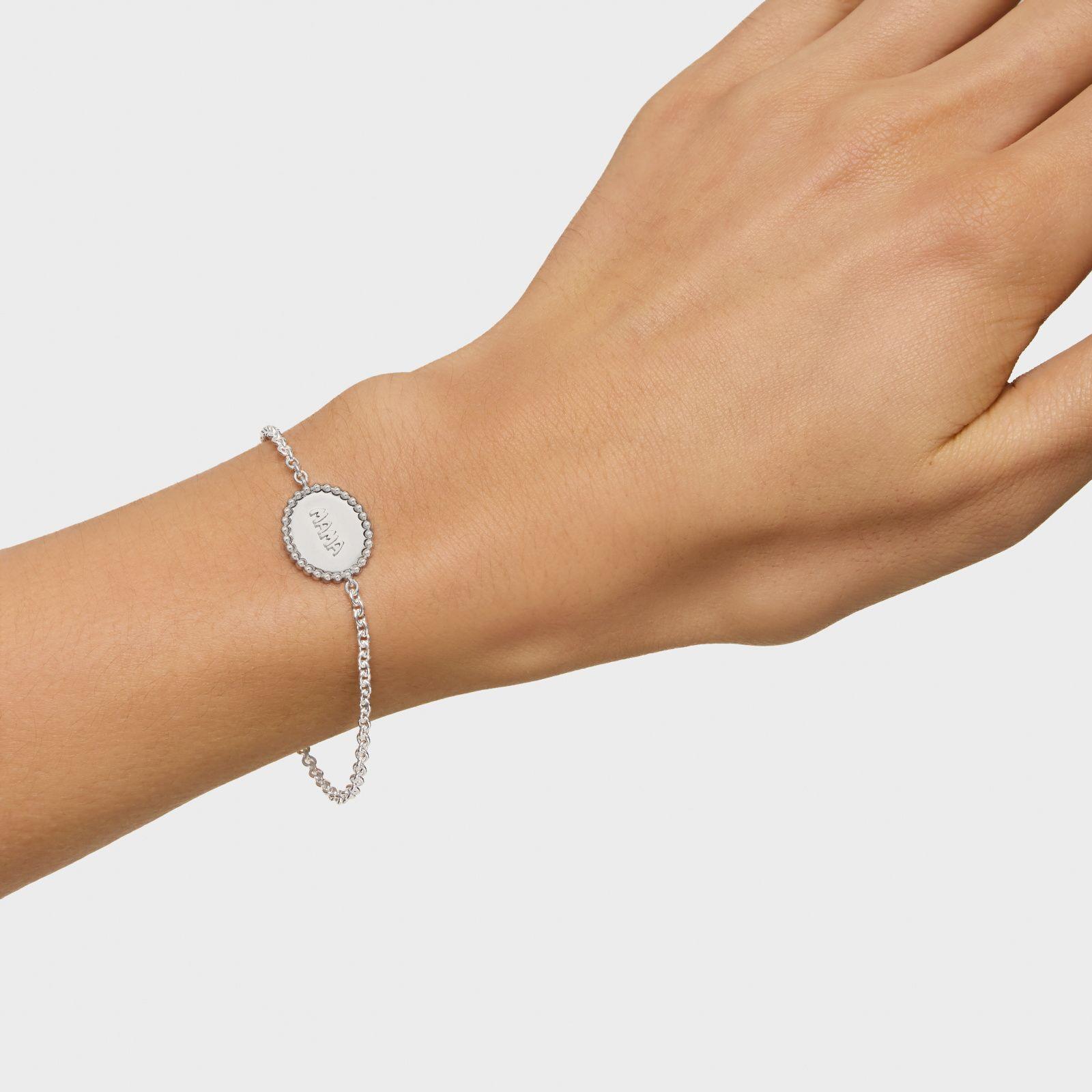 Pulsera cadena de plata placa TOUS Mama-7
