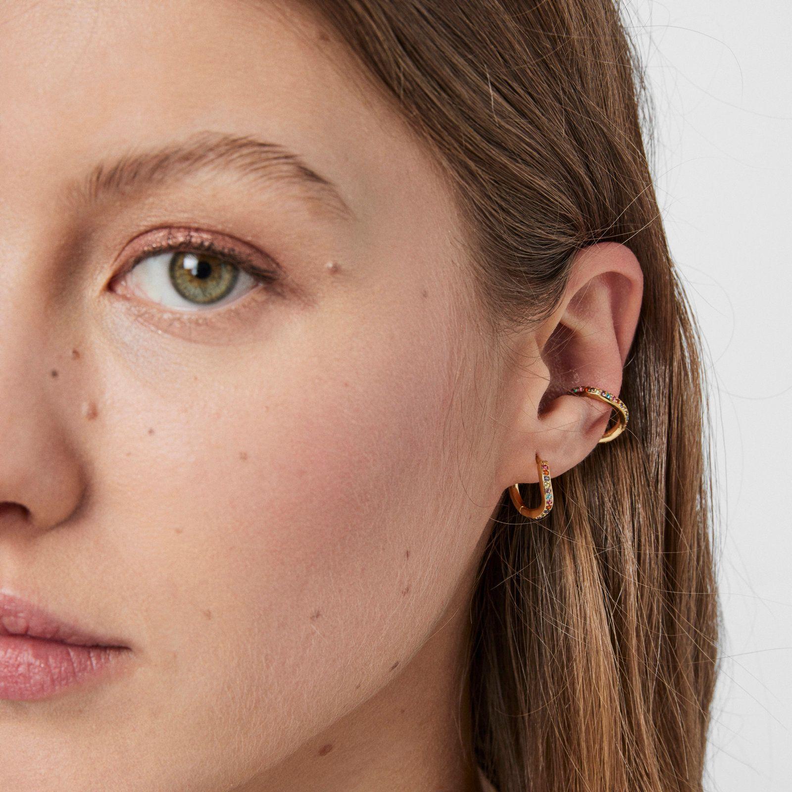 Aro Earcuff de plata vermeil y gemas TOUS Vibrant Colors-3