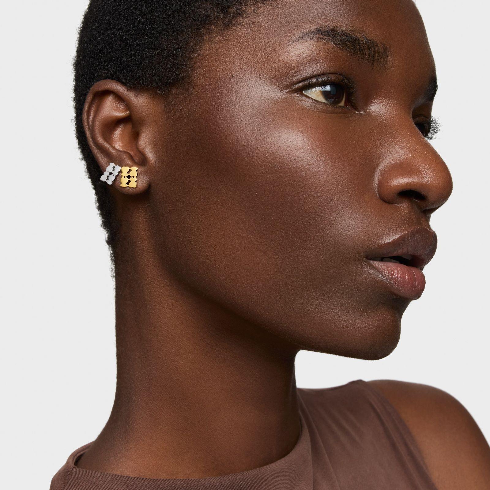 Aros con baño de oro 18 kt sobre plata TOUS Sweet 40s-4