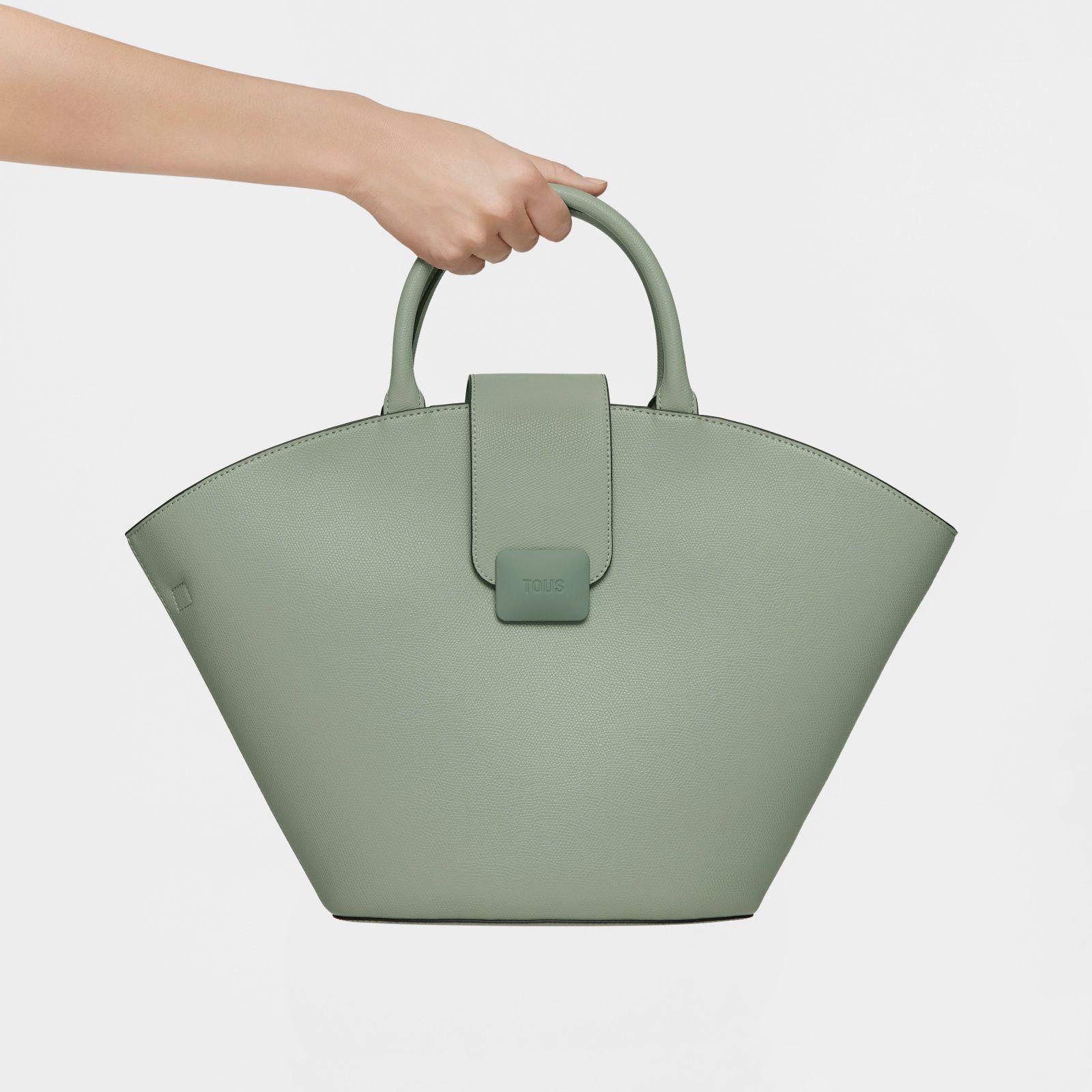 Capazo grande gris piedra TOUS Lucia-2