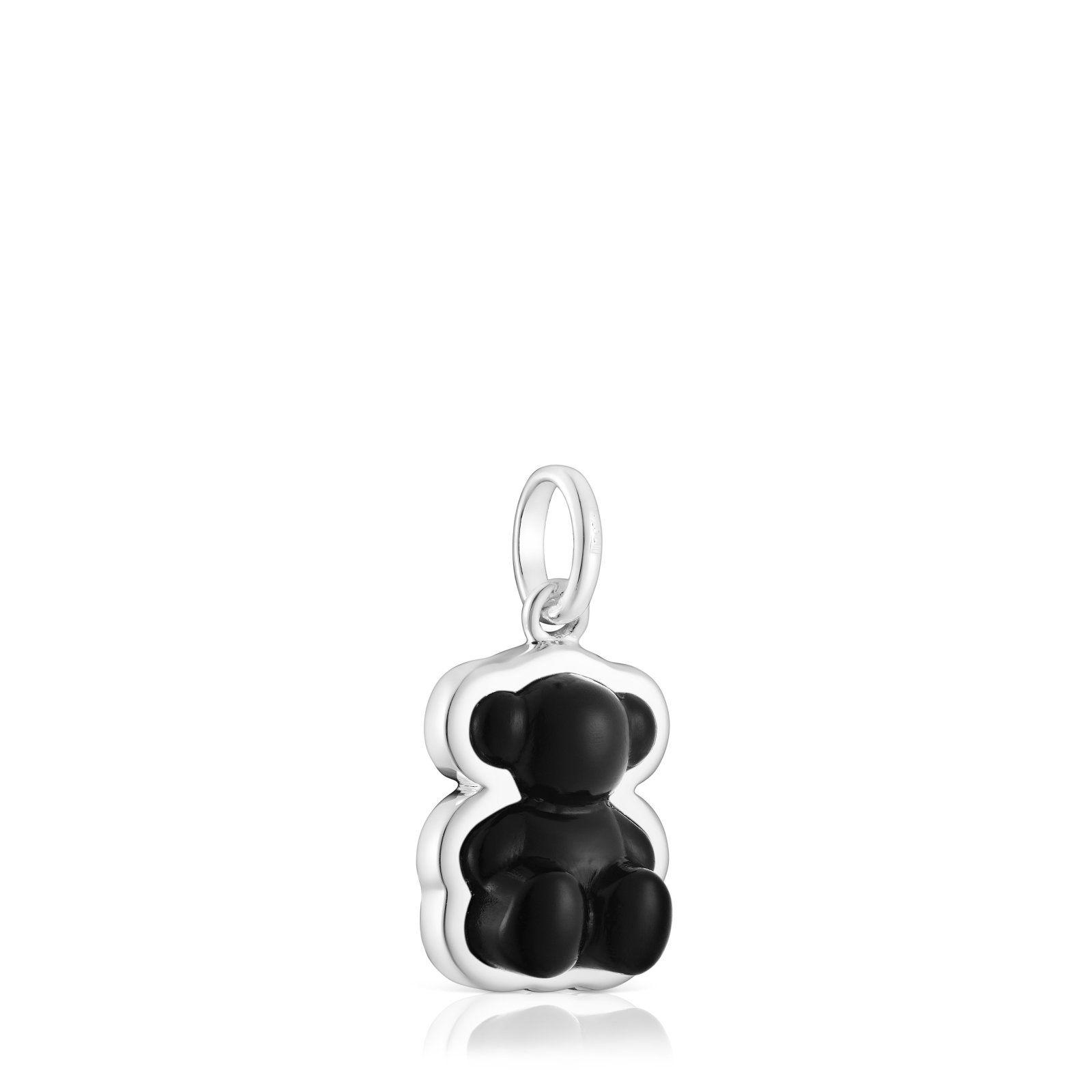 Colgante oso de plata con ónix Bold Bear Tous-1