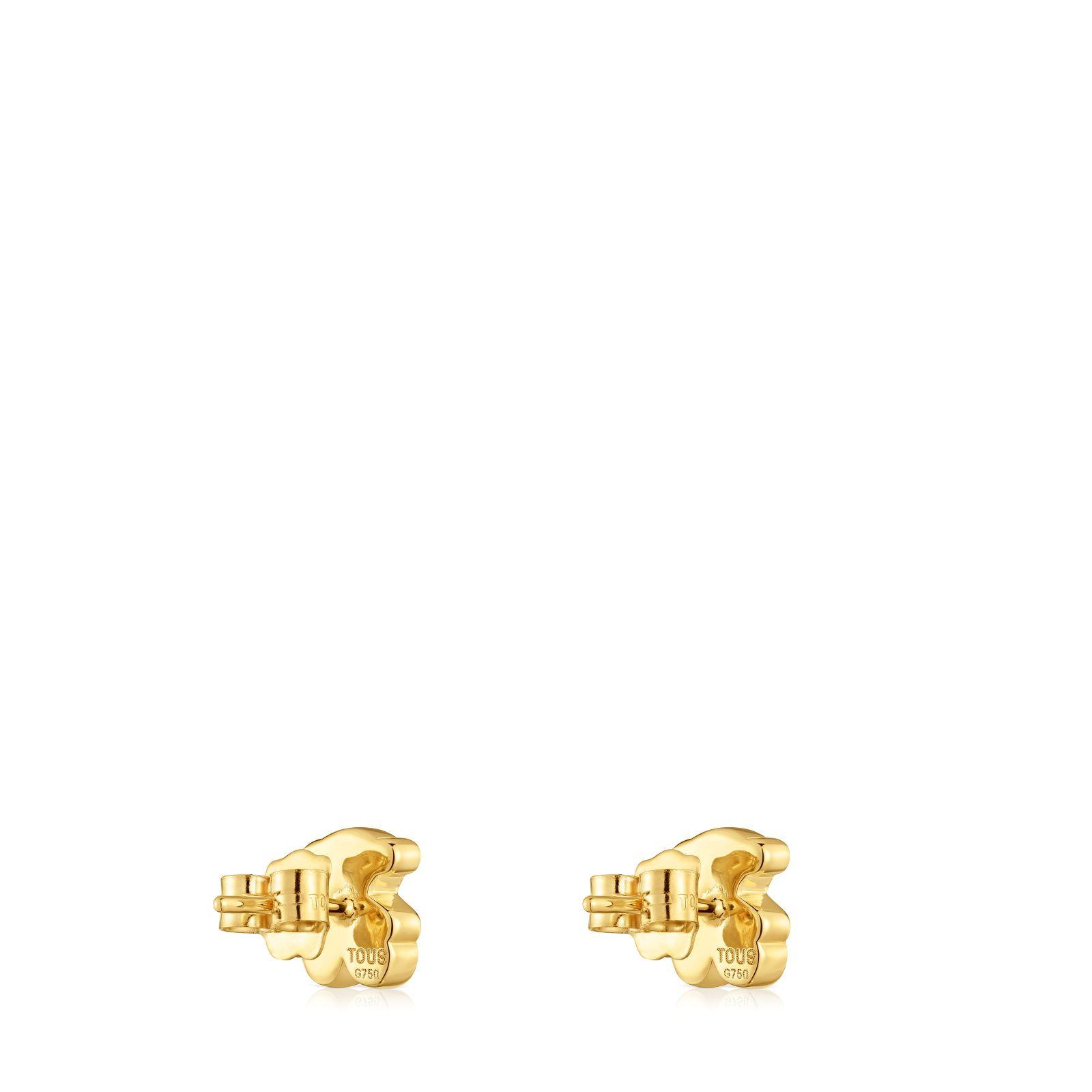 Pendientes oso de oro 8 mm Sweet Dolls-2