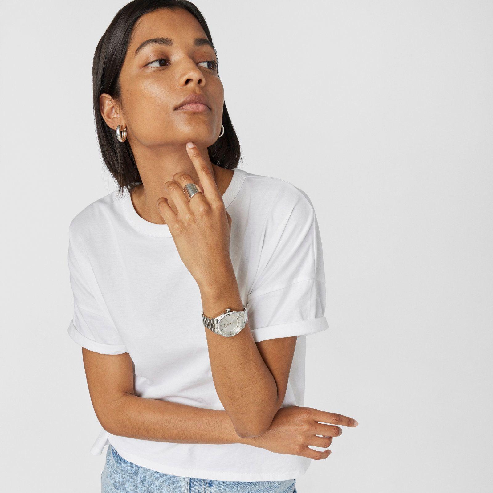 Reloj T-Shine de acero con zirconias cúbicas-3