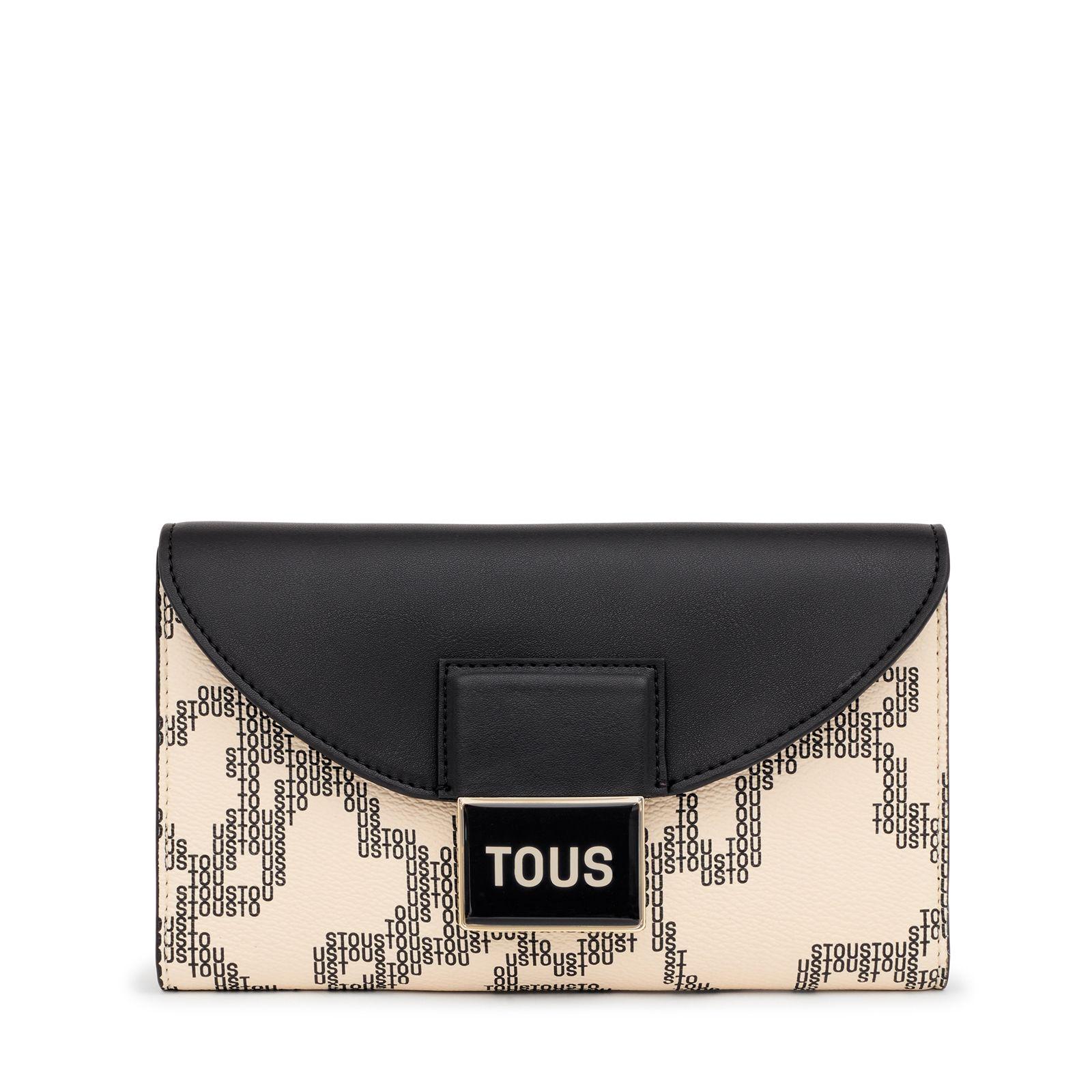 Billetera Flap beige Kaos Pix Tous-0