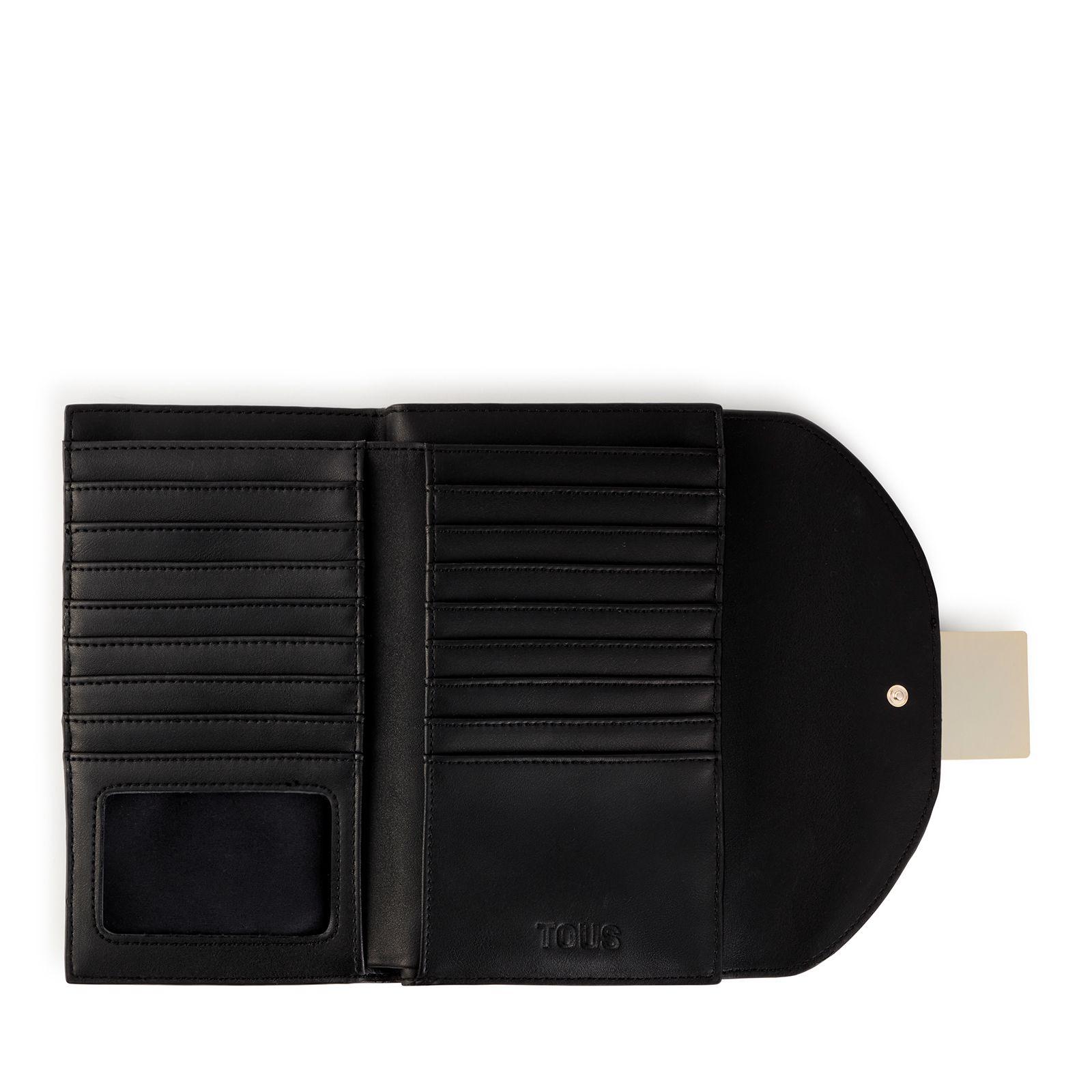 Billetera Flap beige Kaos Pix Tous-2