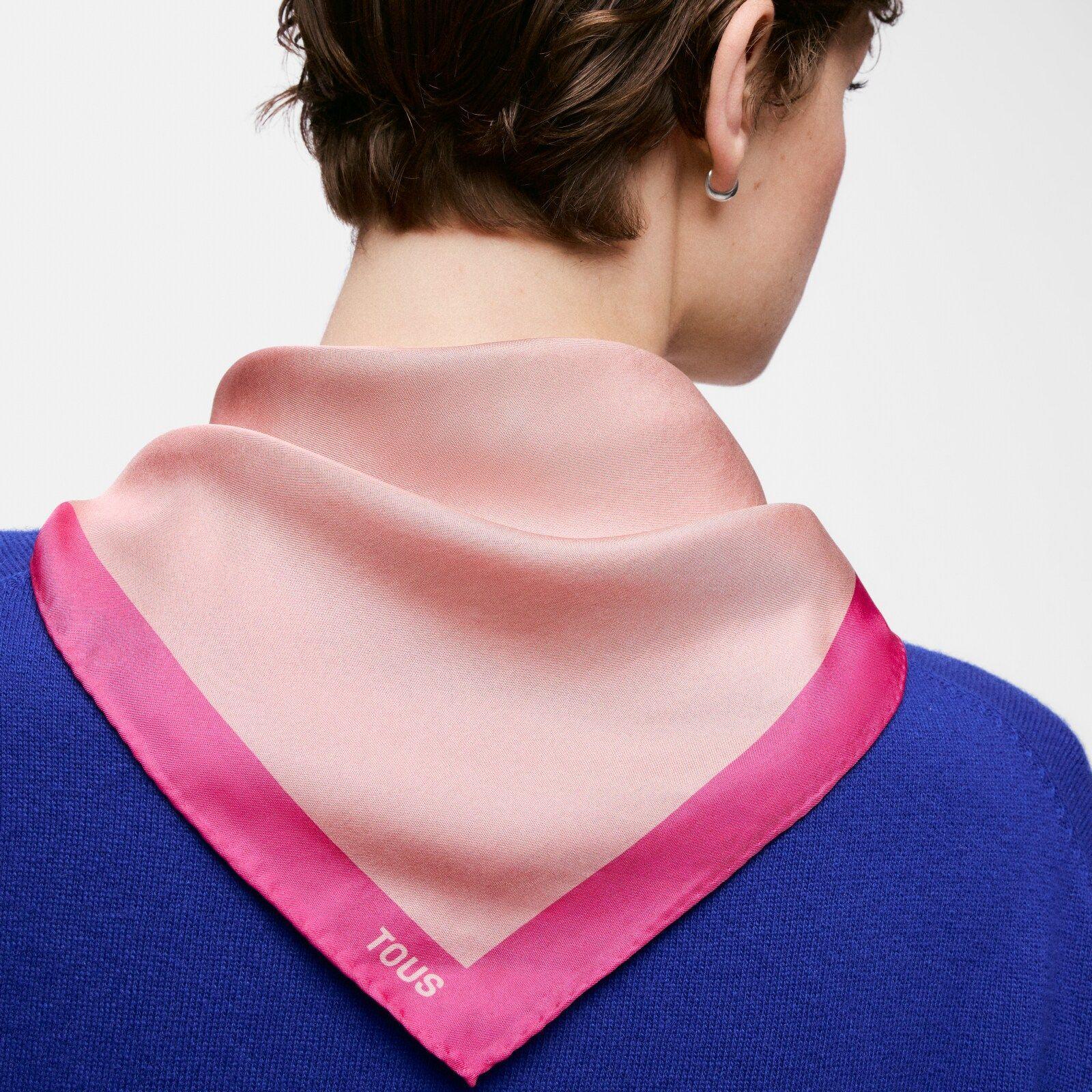 Pañuelo cuadrado morado TOUS Double Way Gradient-2