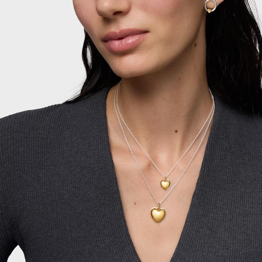 Collar bicolor doble corazón 11 mm TOUS Flechazo-5