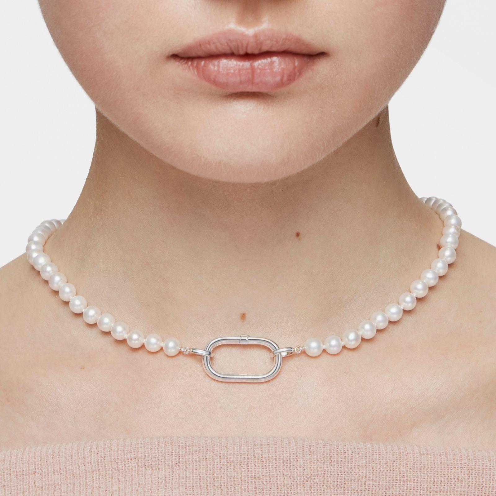 Anilla grande de plata Hold Oval-5