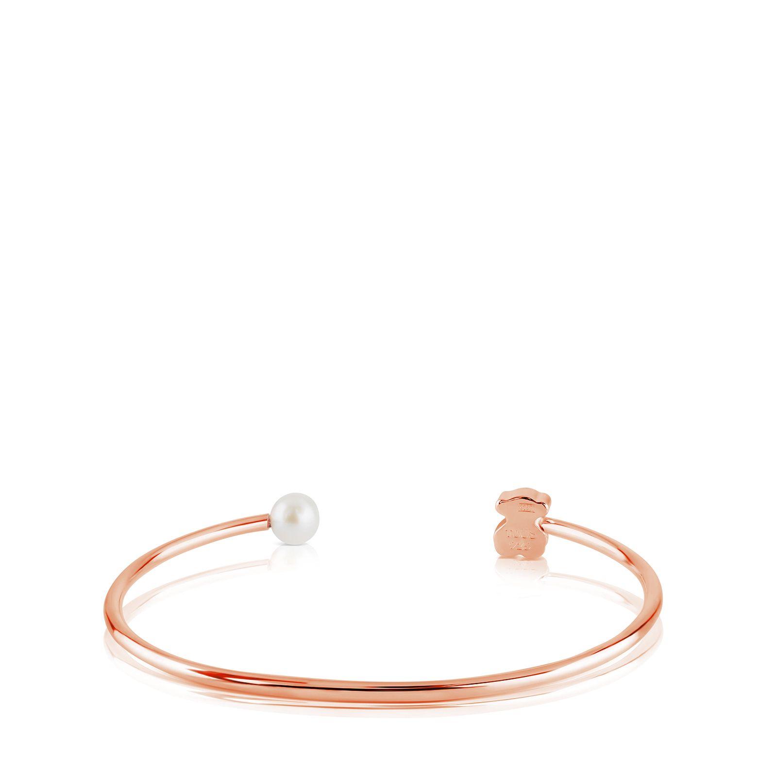 Pulsera Tous Sweet Dolls de Plata Vermeil rosa con Perla-1