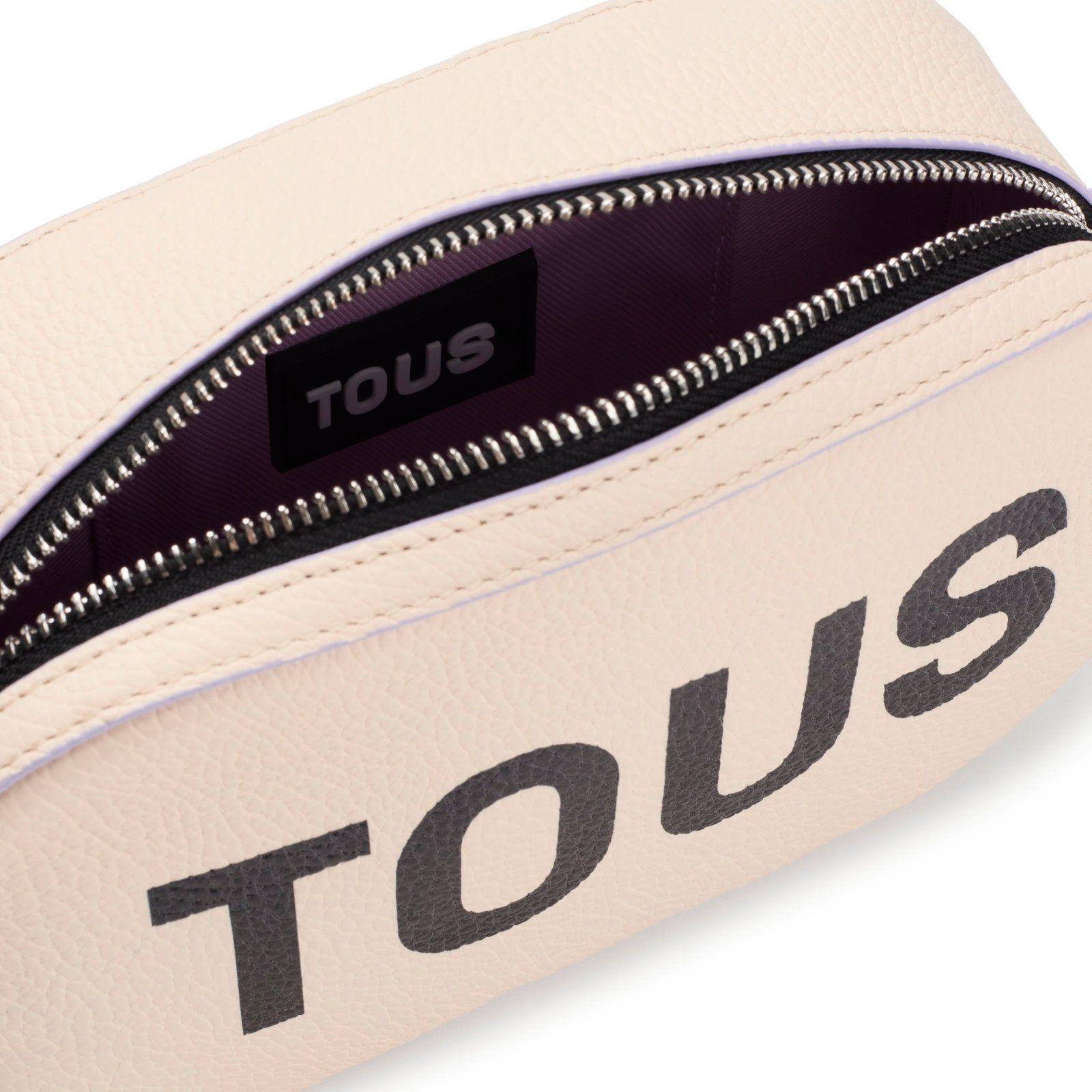 Bandolera de piel beige Logo TOUS Lynn-2