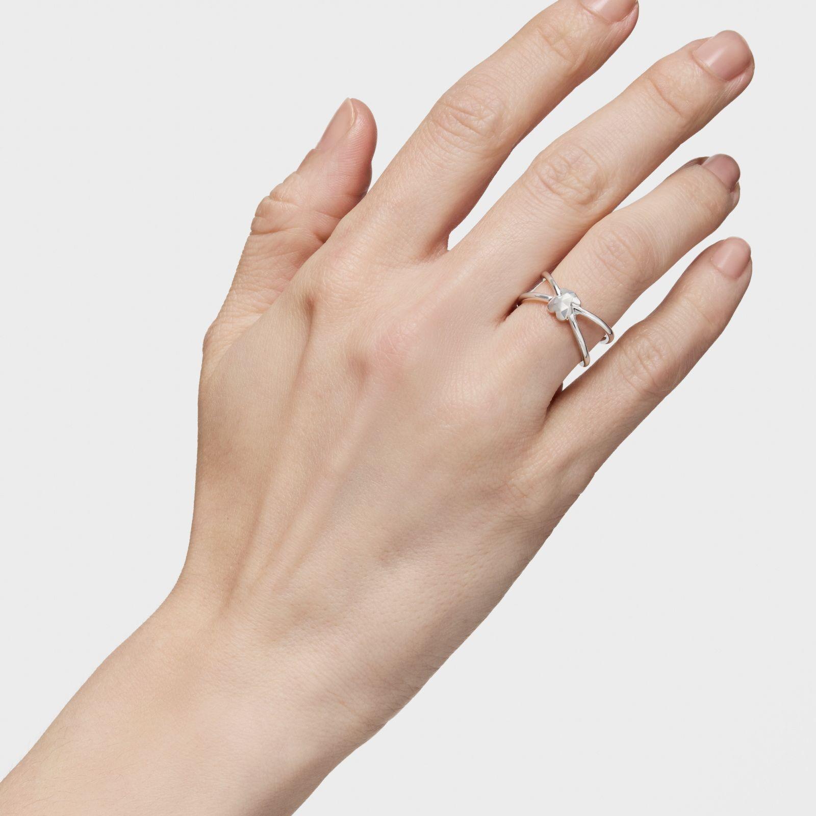 Anillo abierto oso de plata Icon Metal-4