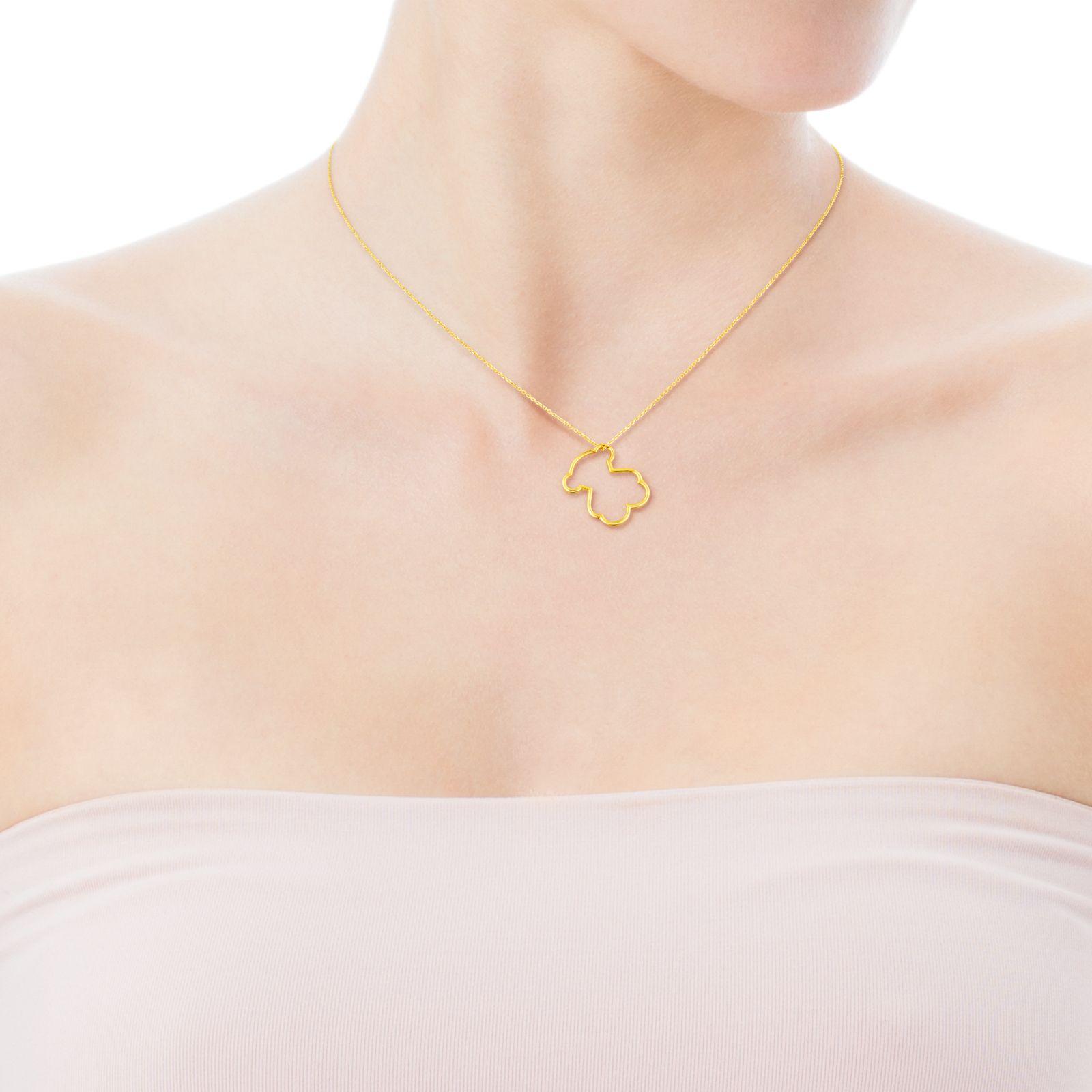 Collar Tous Silueta de Oro-3
