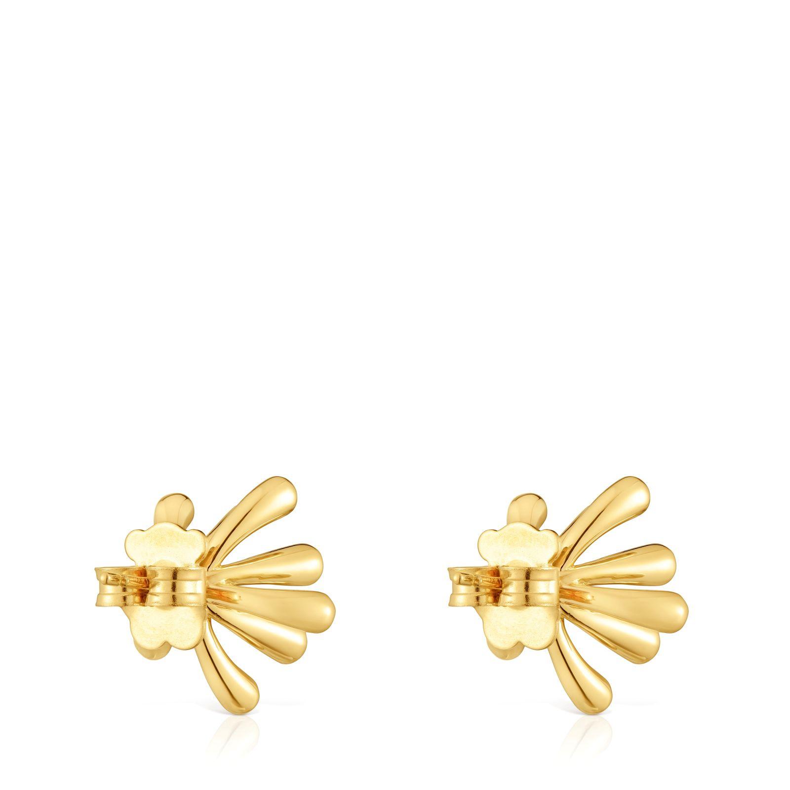 Pendientes TOUS Garden oro 18 kt sobre plata 17 mm-2